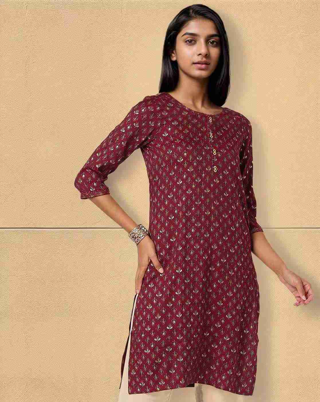 AVAASA MIX N' MATCH | Printed Straight Kurta|0