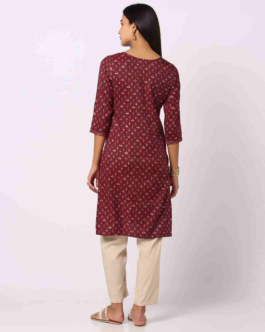 AVAASA MIX N' MATCH | Printed Straight Kurta|2