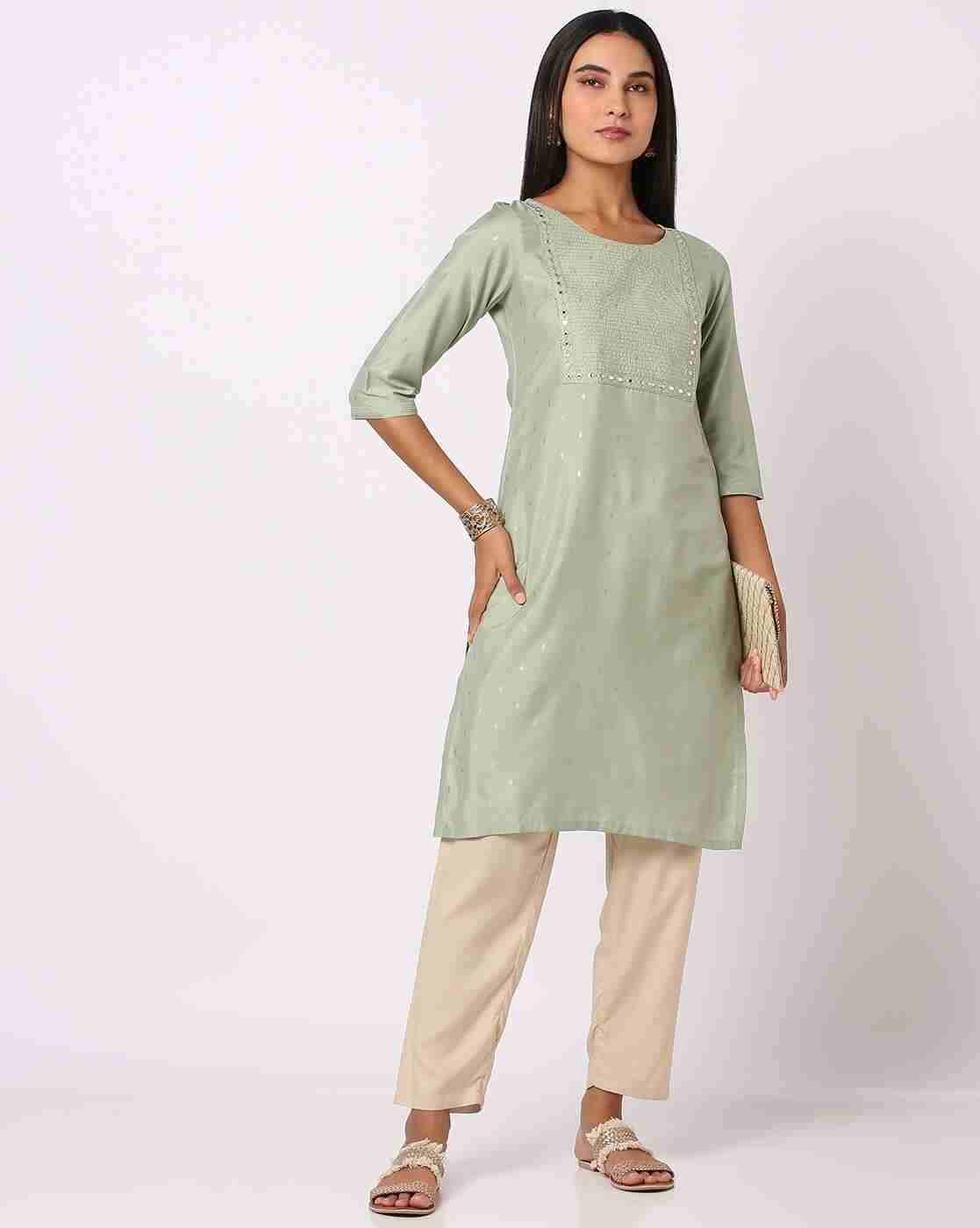 AVAASA MIX N' MATCH | Printed Straight Kurta|0