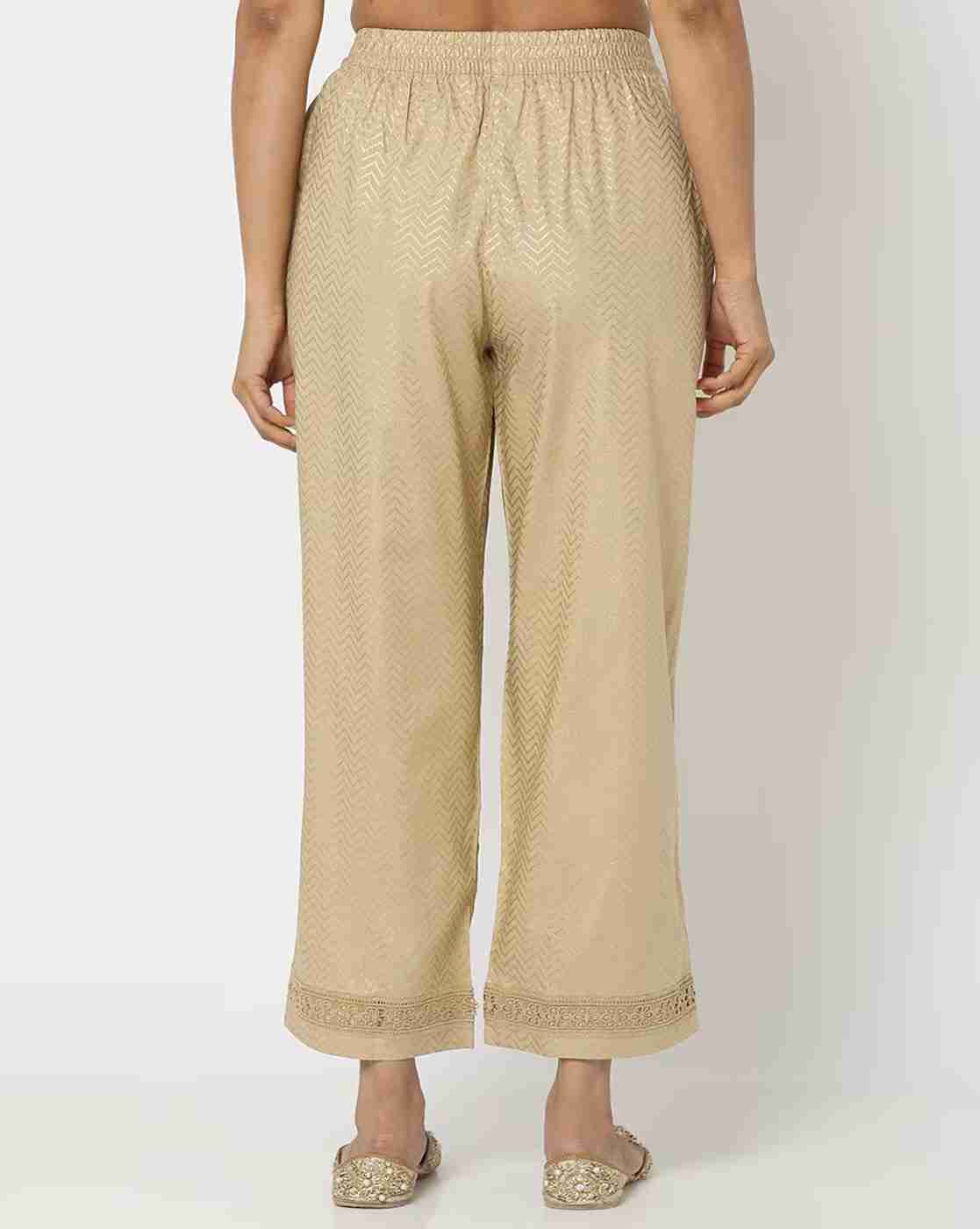 AVAASA MIX N' MATCH | Women Chevron Print Palazzos|2
