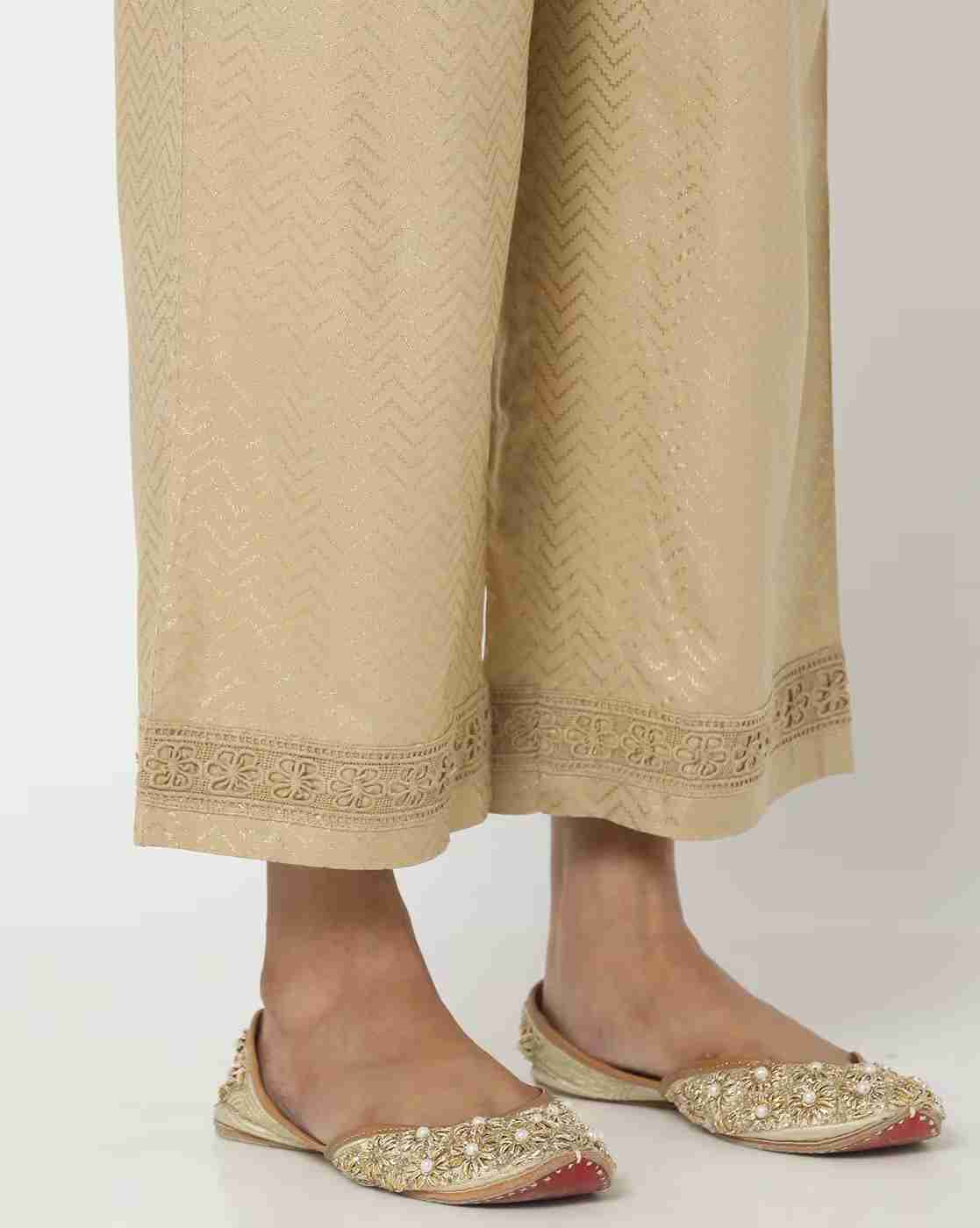 AVAASA MIX N' MATCH | Women Chevron Print Palazzos|4