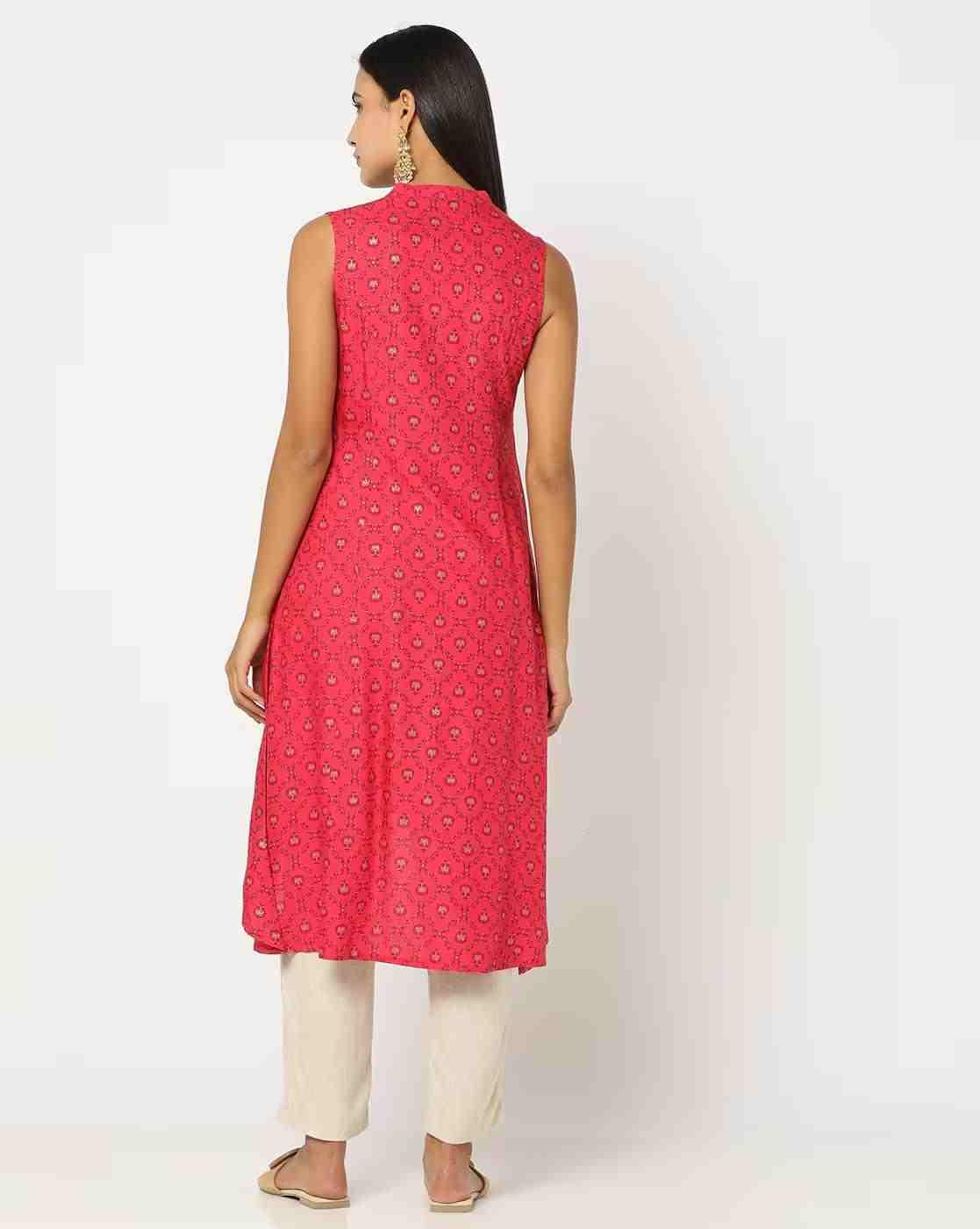 AVAASA MIX N' MATCH | Printed A-Line Kurta|2