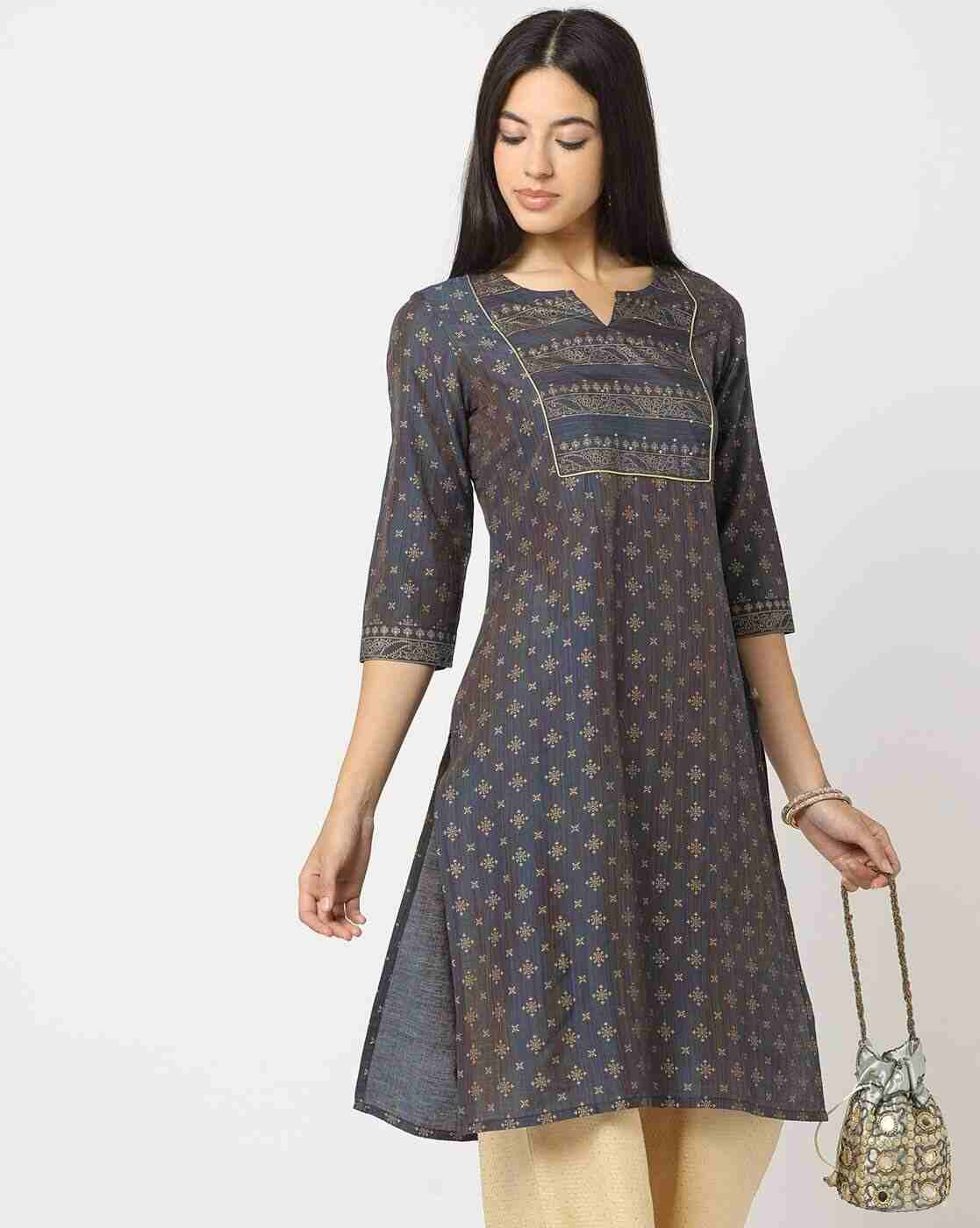 AVAASA MIX N' MATCH | Women Printed Straight Kurta|0