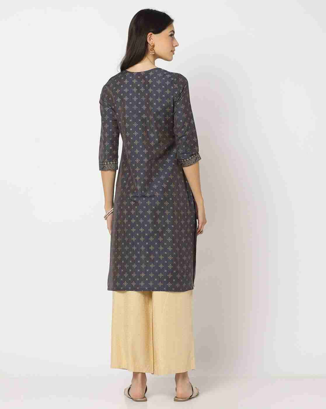 AVAASA MIX N' MATCH | Women Printed Straight Kurta|2
