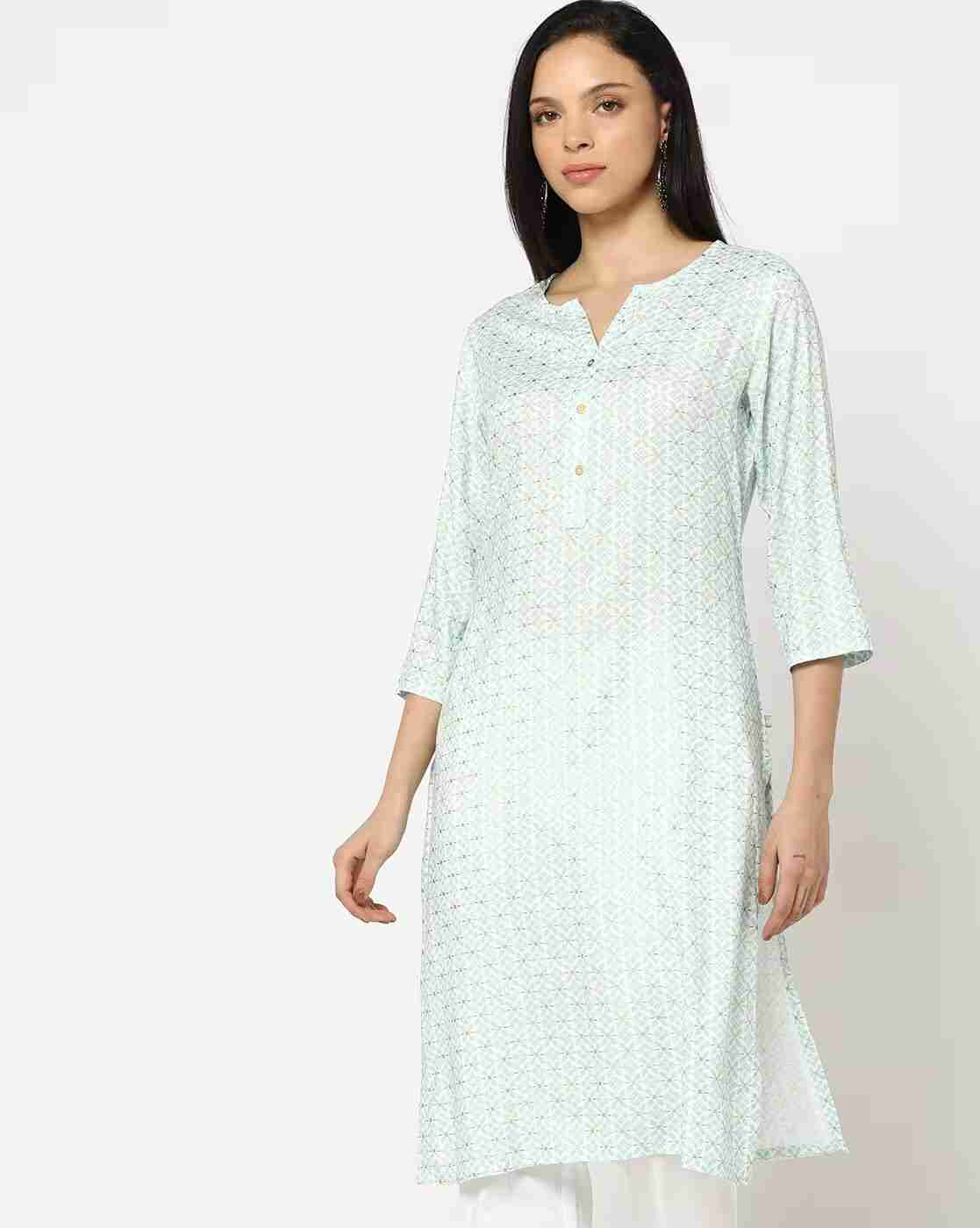 AVAASA MIX N' MATCH | Women Printed Straight Kurta|0