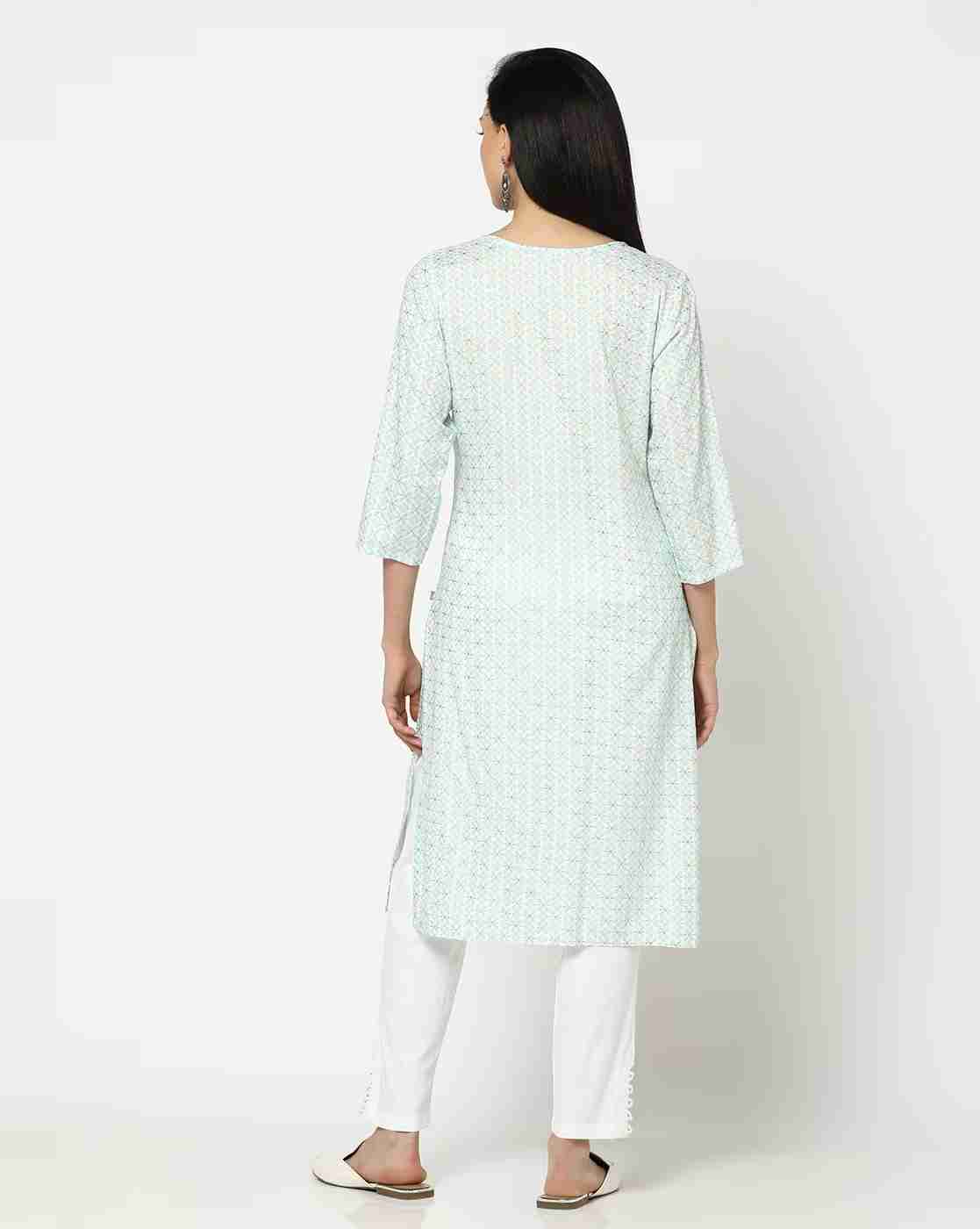 AVAASA MIX N' MATCH | Women Printed Straight Kurta|2