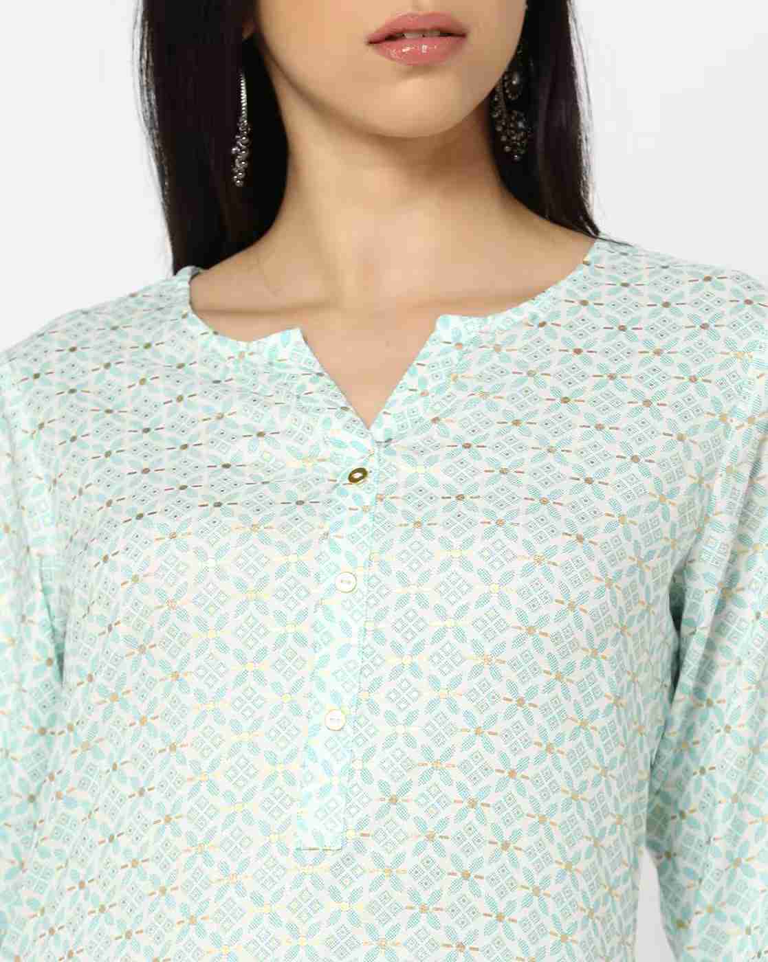 AVAASA MIX N' MATCH | Women Printed Straight Kurta|3