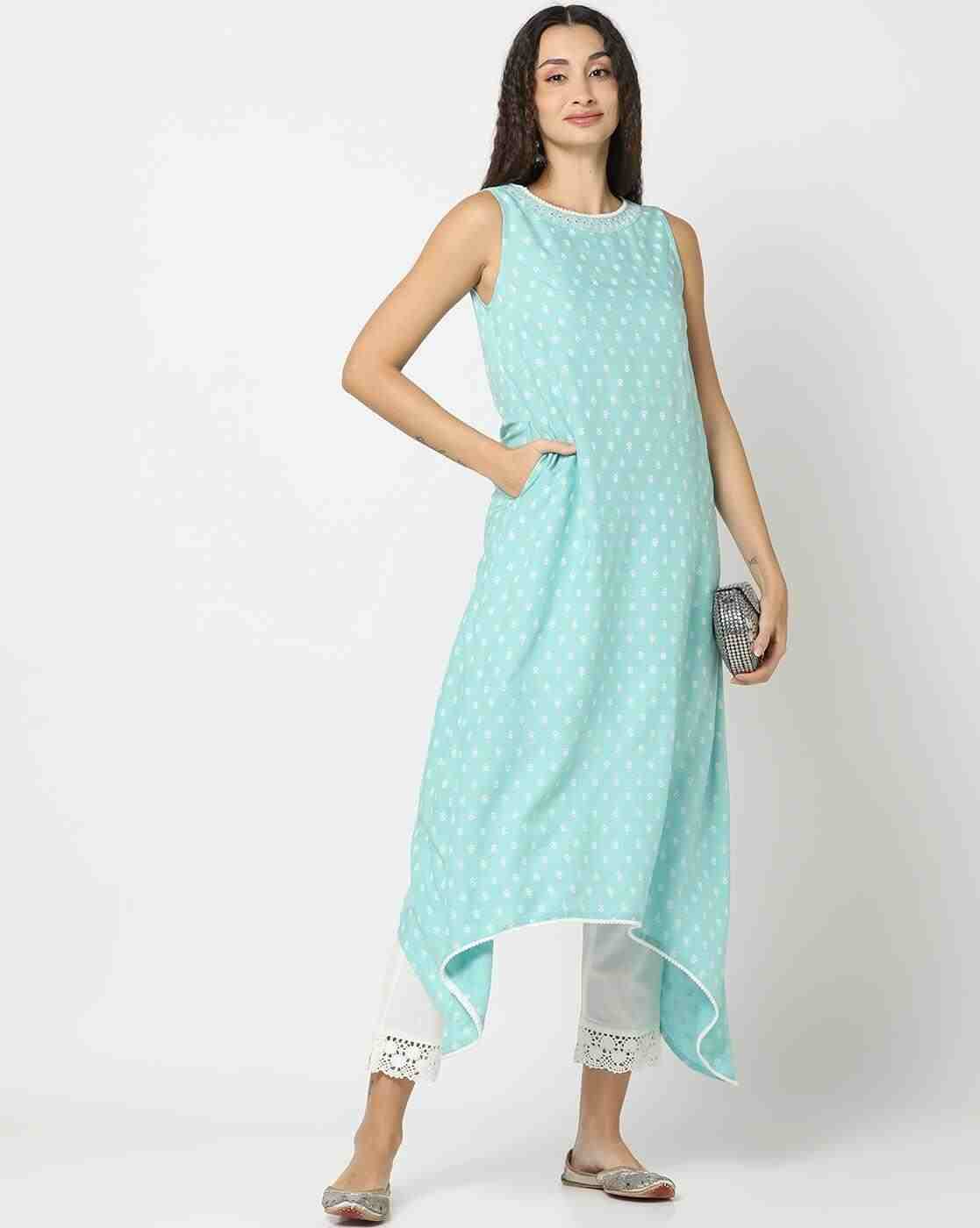 AVAASA MIX N' MATCH | Women Printed A-Line Kurta|0