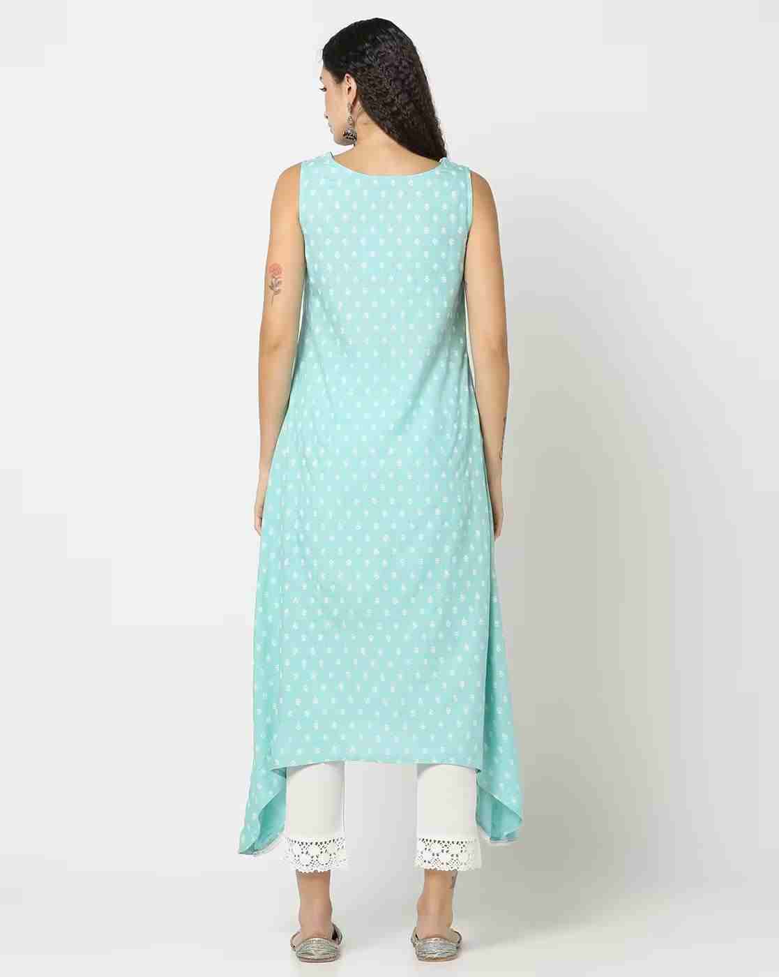 AVAASA MIX N' MATCH | Women Printed A-Line Kurta|2