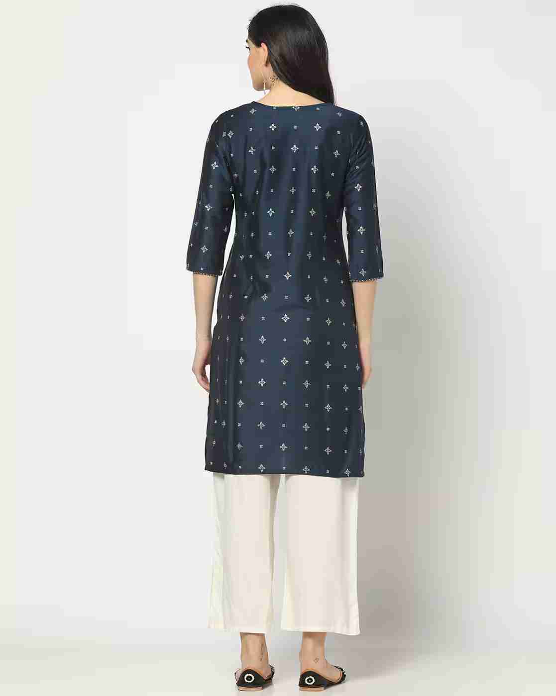 AVAASA MIX N' MATCH | Women Printed Straight Kurta|2
