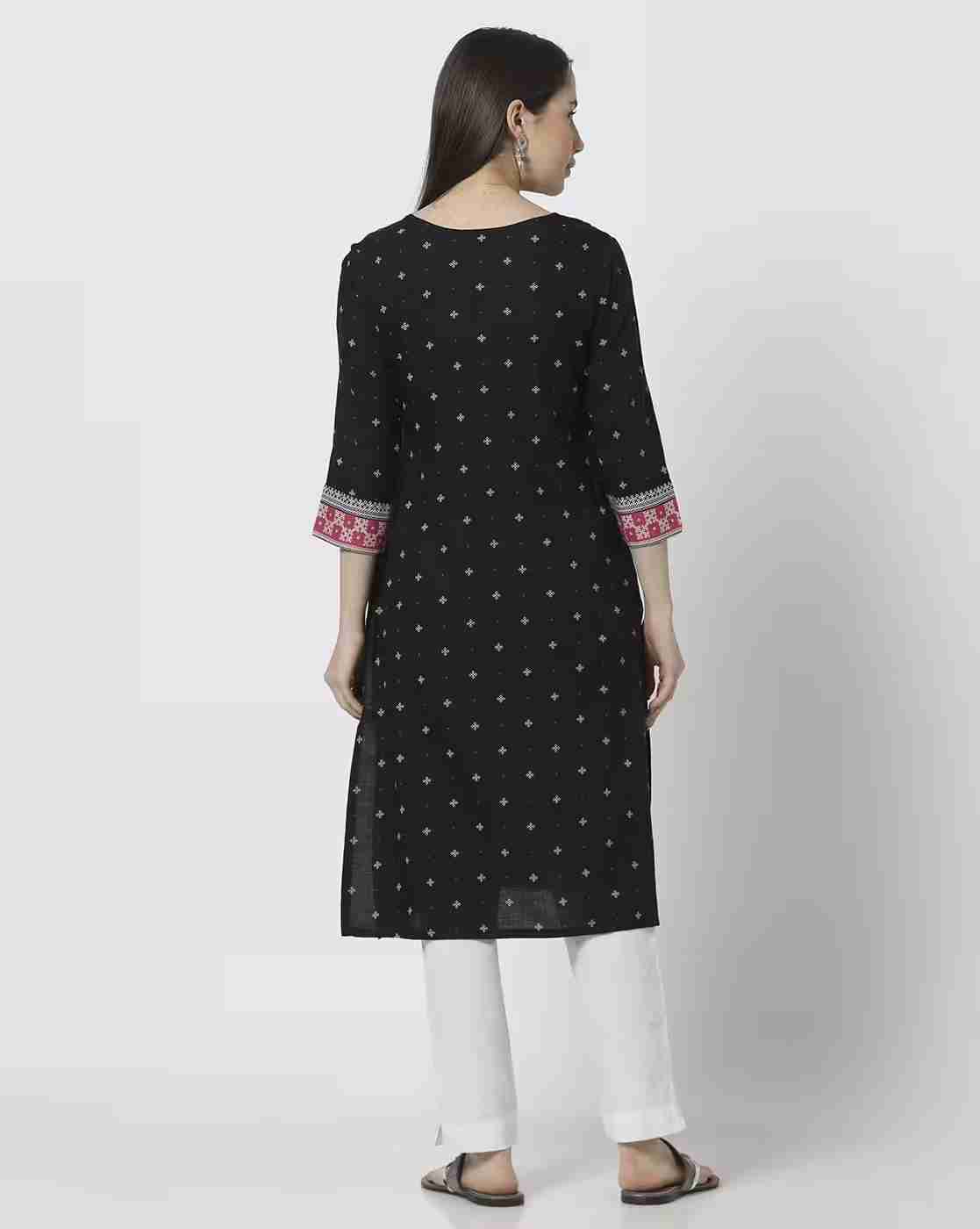 AVAASA MIX N' MATCH | Women Printed Straight Kurta|2