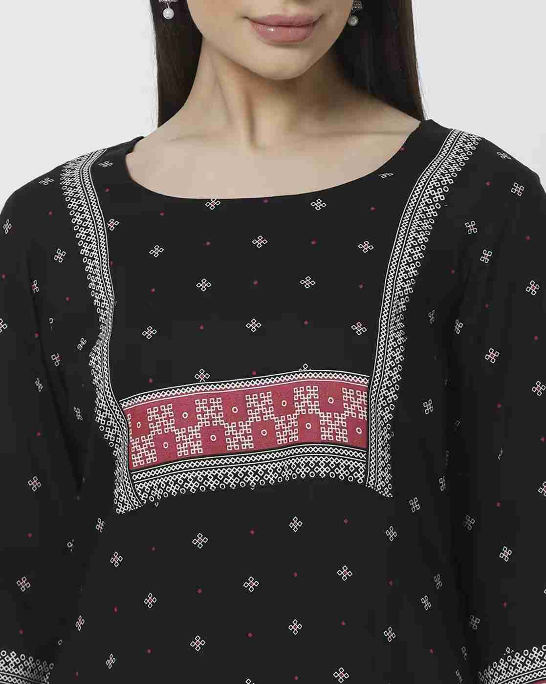 AVAASA MIX N' MATCH | Women Printed Straight Kurta|3