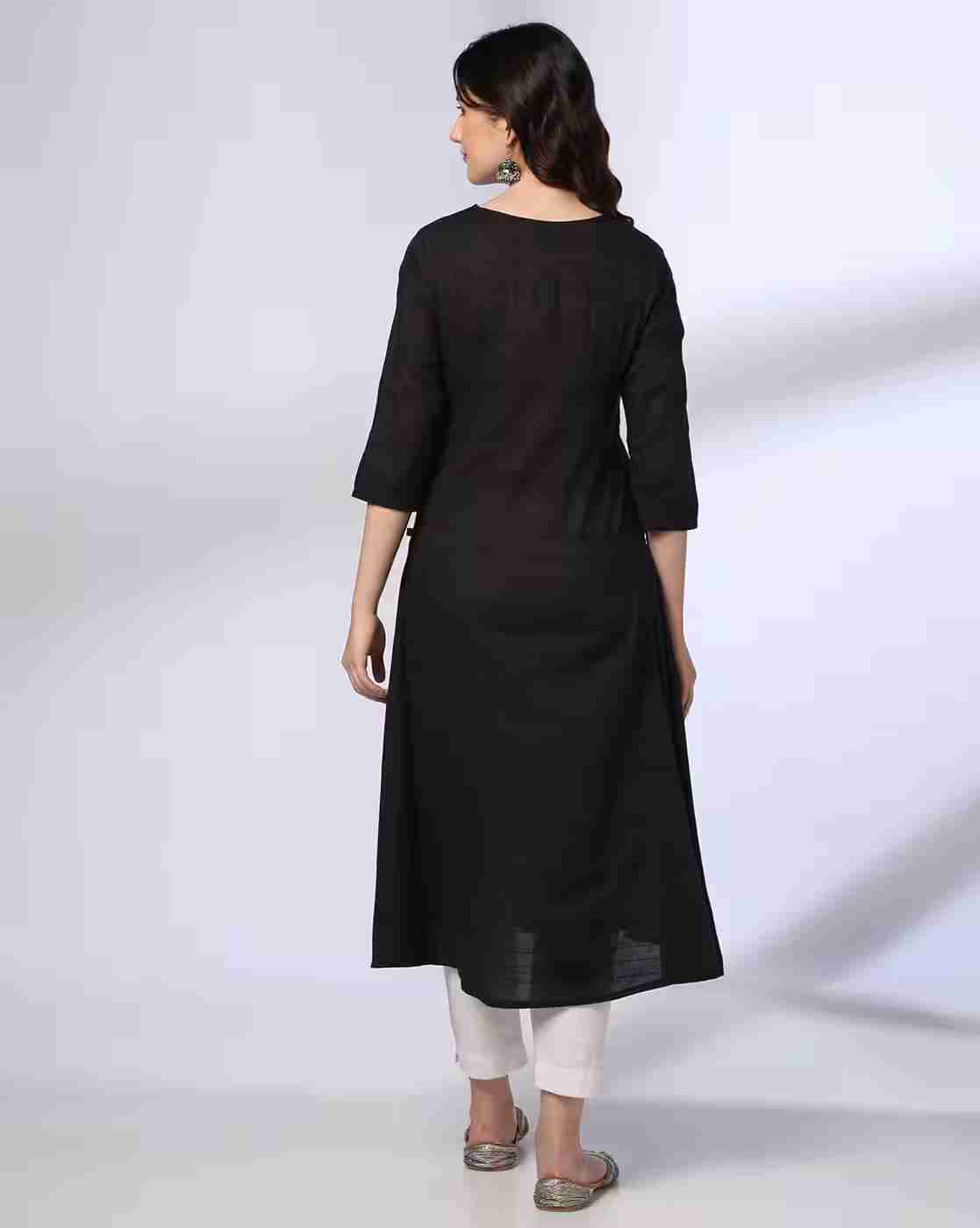 AVAASA MIX N' MATCH | Women Placement Print Flared Kurta|2