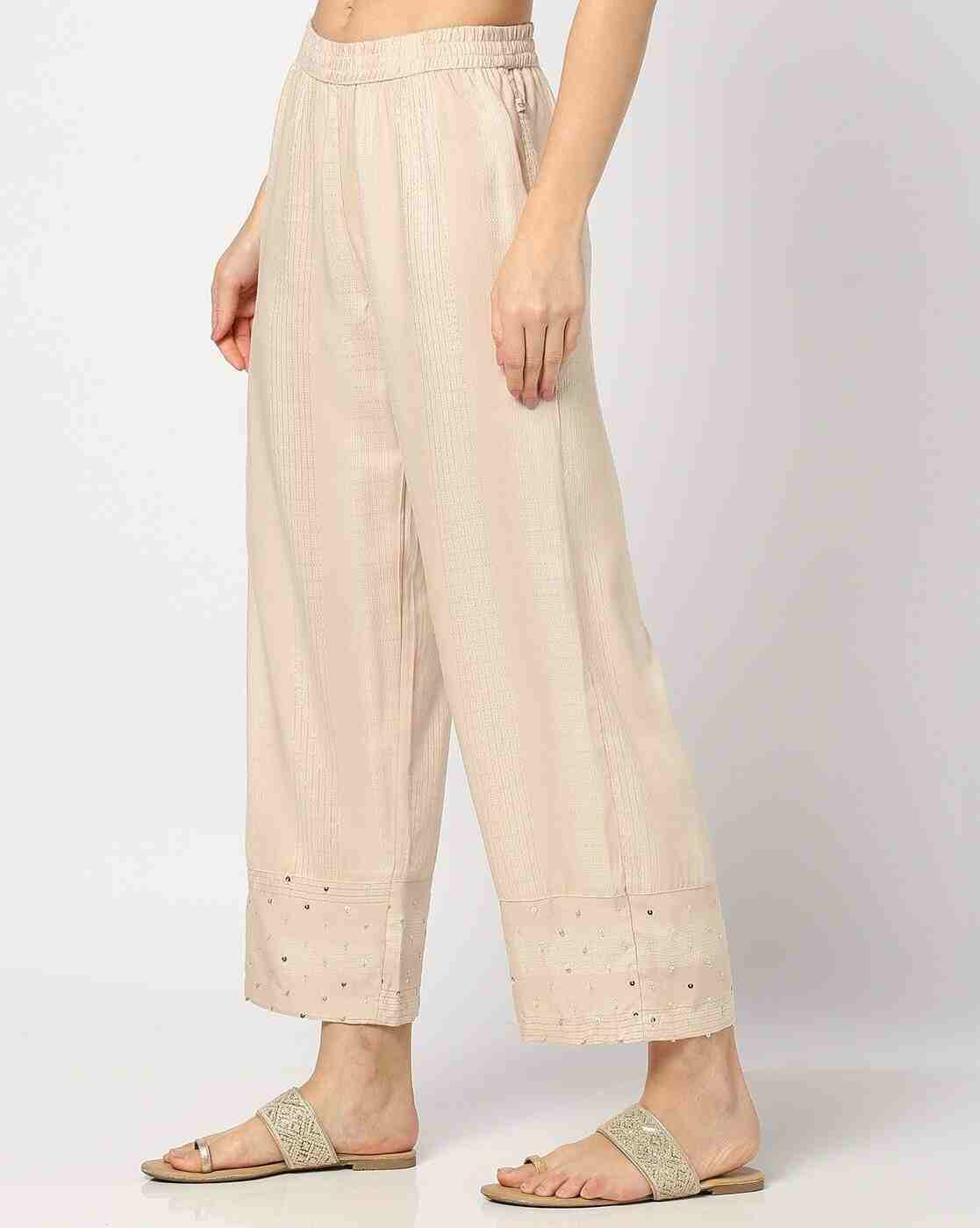 AVAASA MIX N' MATCH | Women Palazzos with Insert Pockets|1