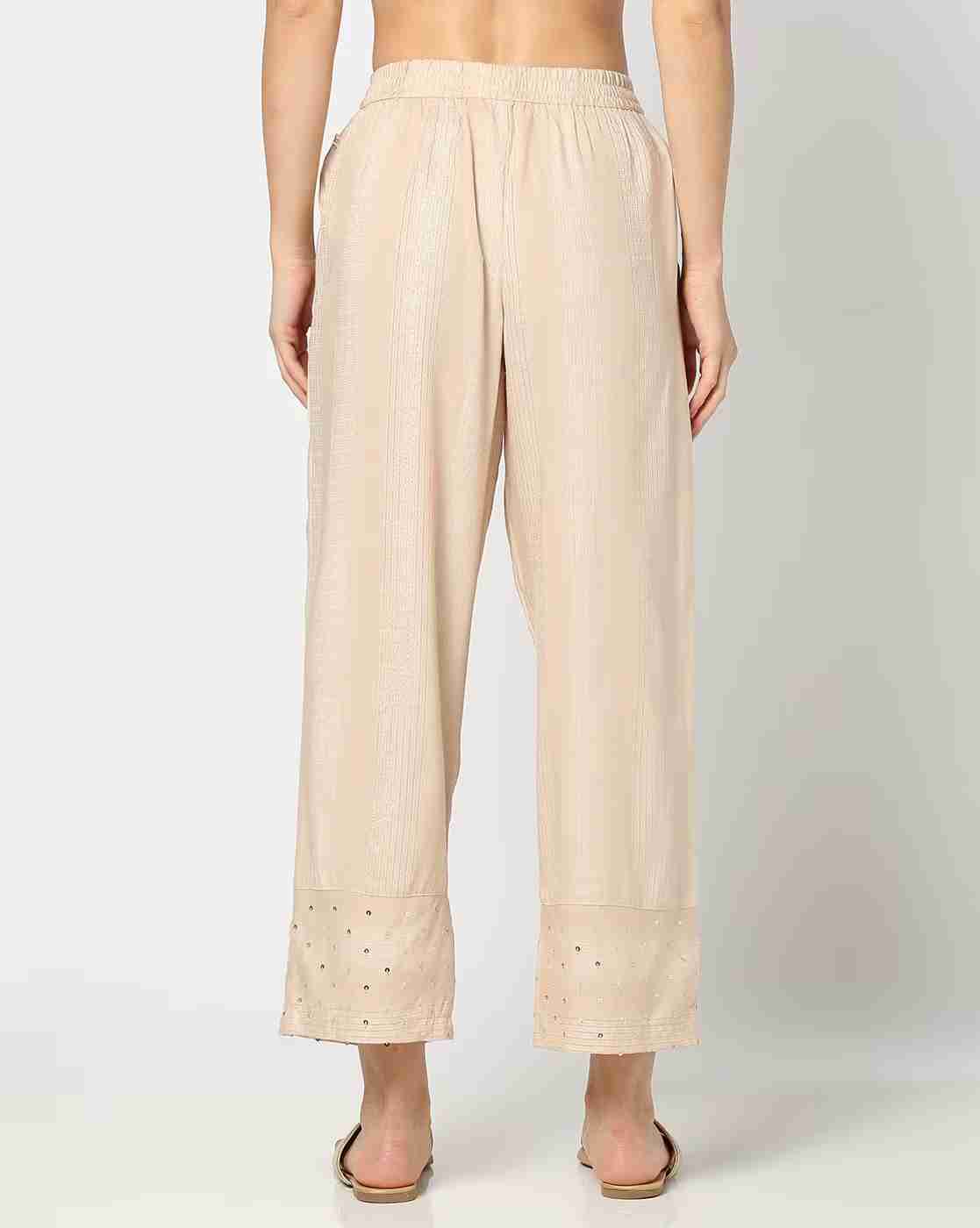 AVAASA MIX N' MATCH | Women Palazzos with Insert Pockets|2