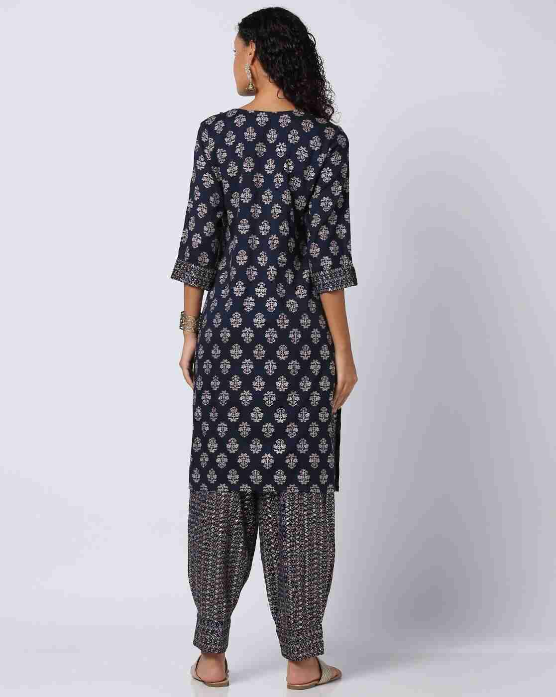 AVAASA MIX N' MATCH | Women Printed Straight Kurta & Salwar Set|2