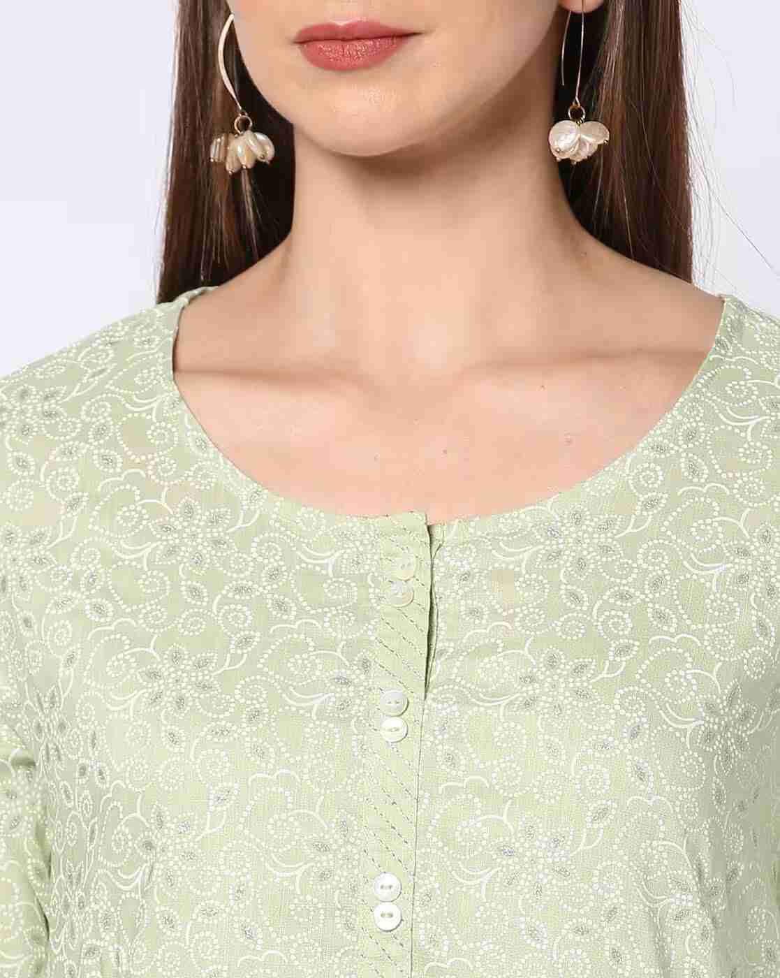 AVAASA MIX N' MATCH | Women Floral Print Straight Kurta & Pants Set|3