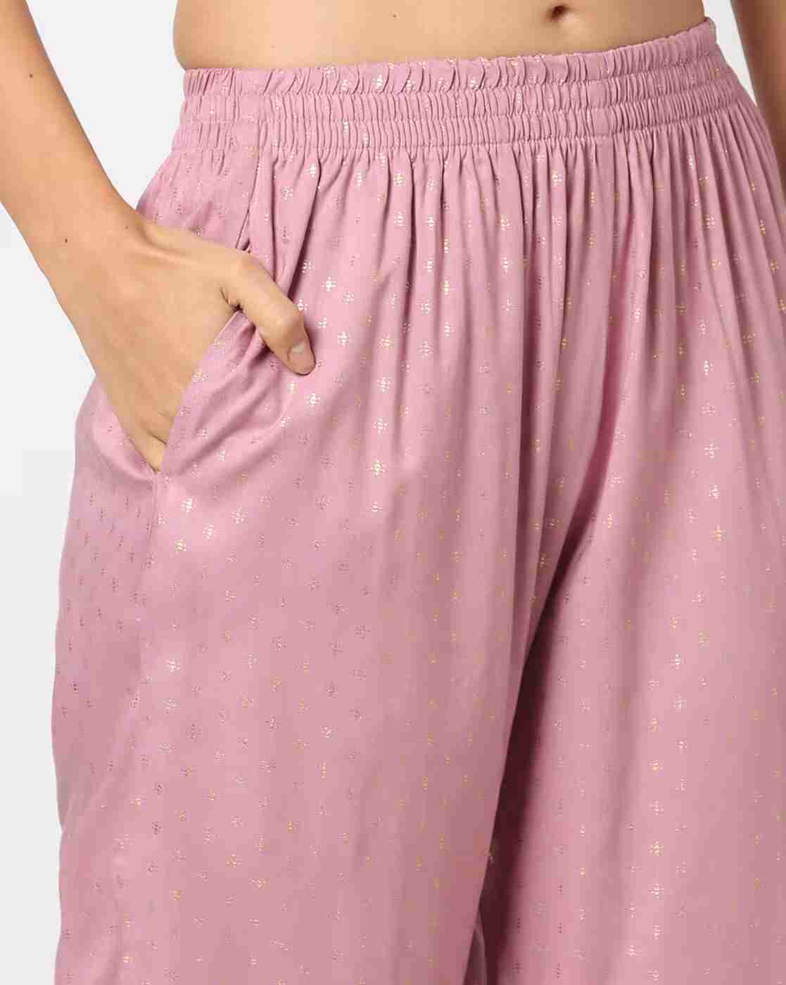 AVAASA MIX N' MATCH | Women Foil Print Straight Kurta with Pants|4