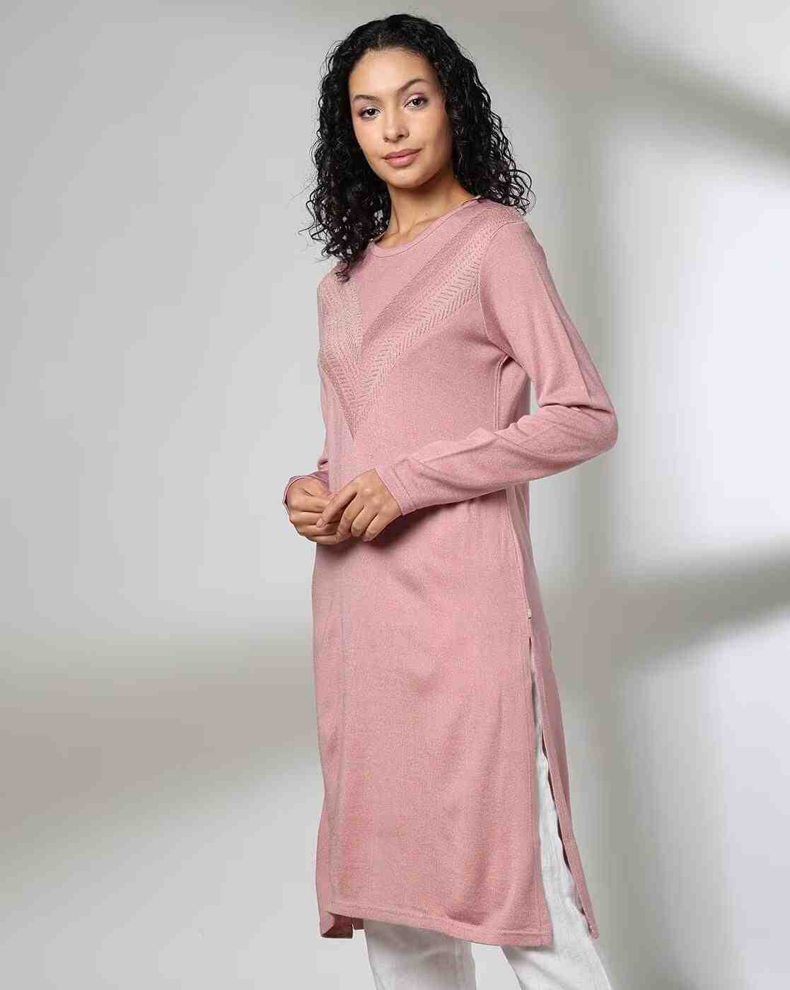 AVAASA MIX N' MATCH | Women Lace Straight Kurta|0