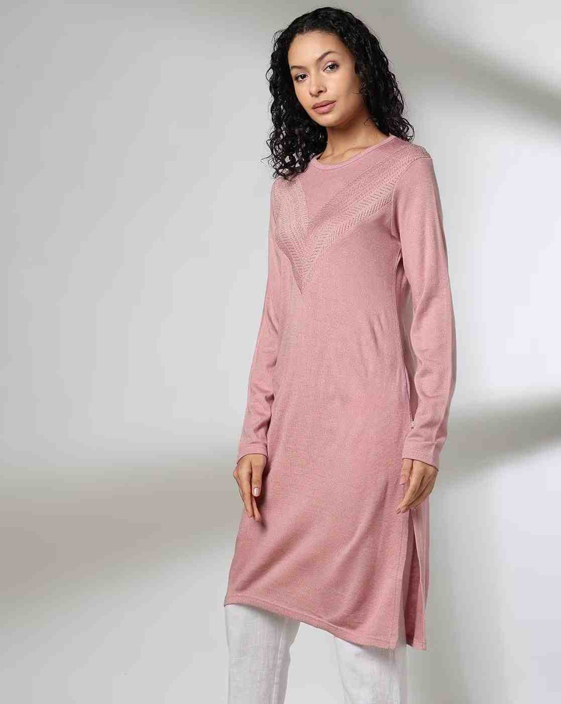 AVAASA MIX N' MATCH | Women Lace Straight Kurta|1