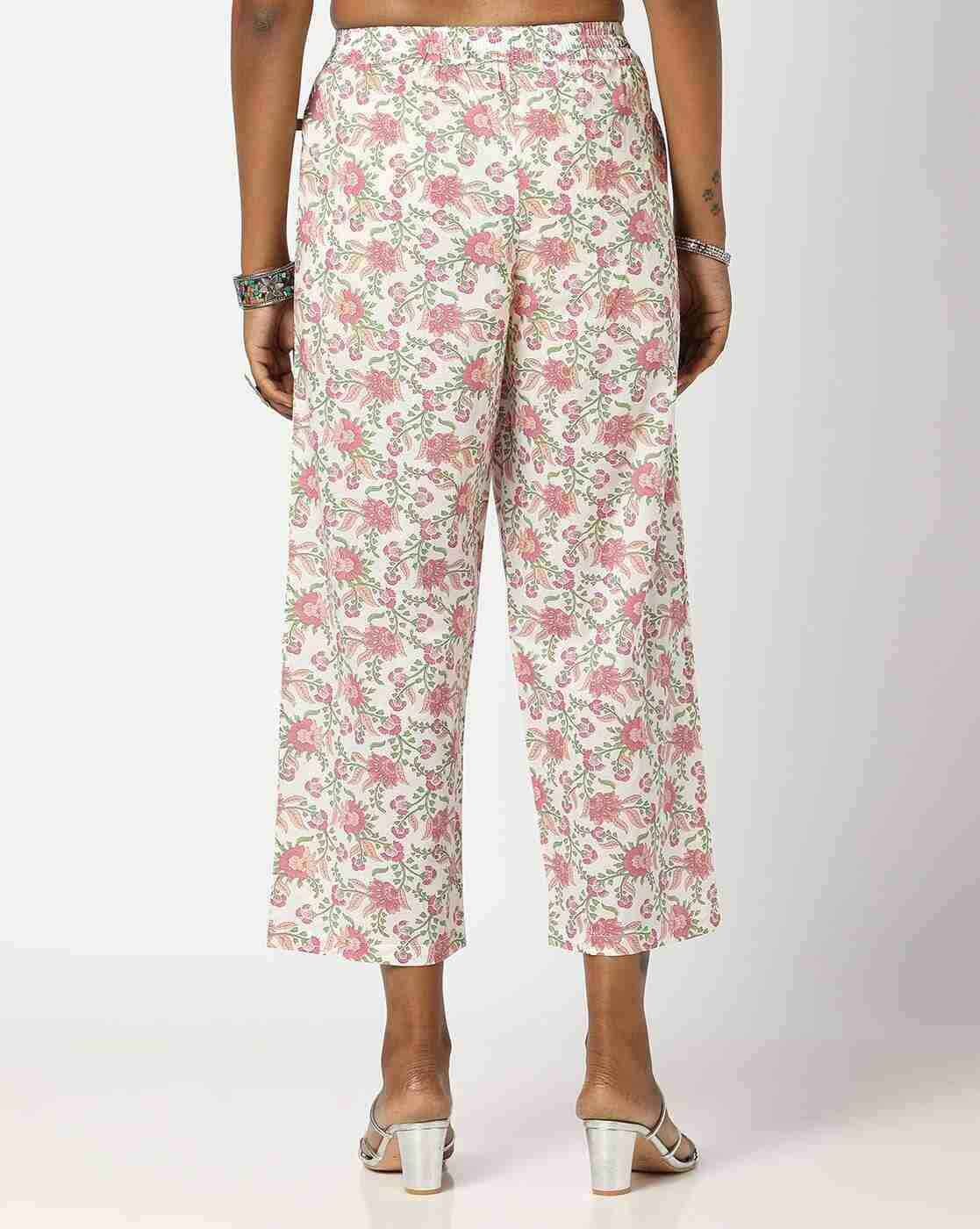 AVAASA MIX N' MATCH | Women Floral Print Regular Fit Pants|2