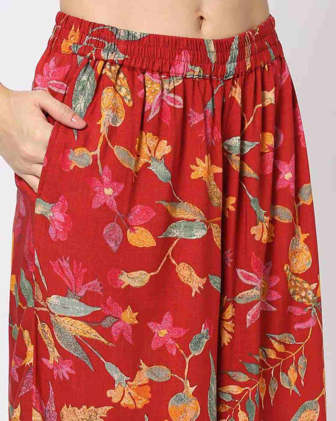 AVAASA MIX N' MATCH | Women Floral Print Regular Fit Pants|3