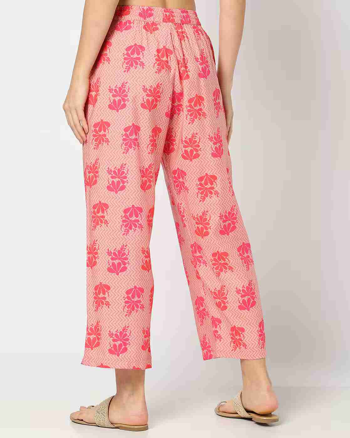 AVAASA MIX N' MATCH | Women Floral Print Regular Fit Pants|2