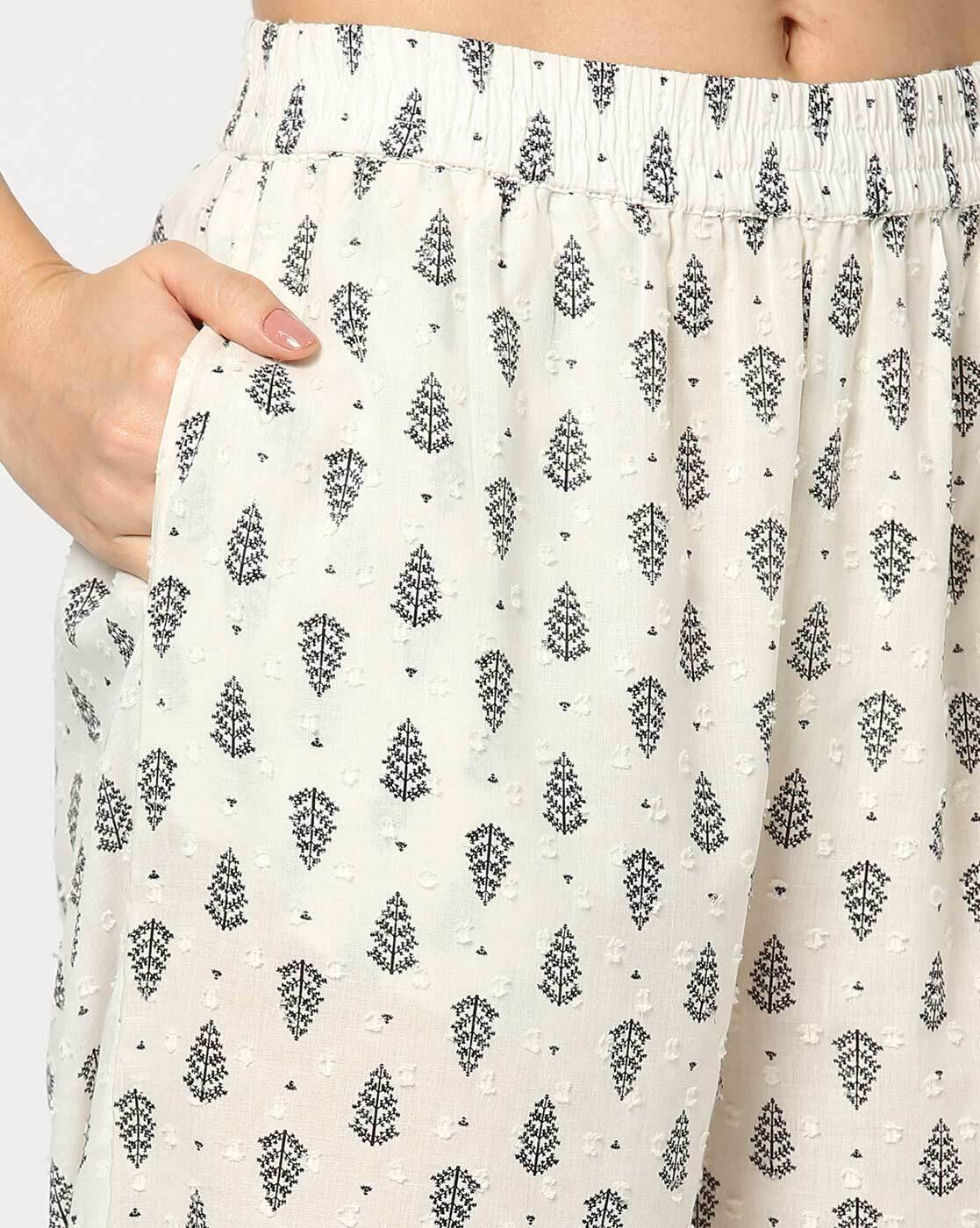 AVAASA MIX N' MATCH | Women Leaf Print Regular Fit Pants|3