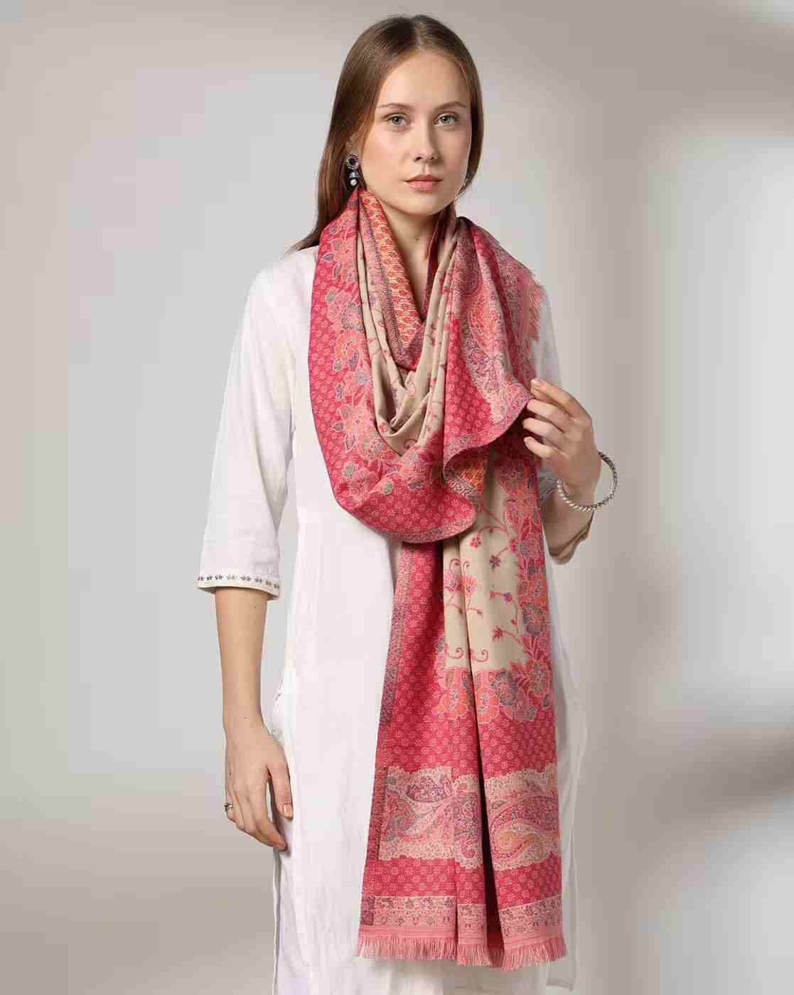 AVAASA MIX N' MATCH | Women Jacquard Woven Stole|0
