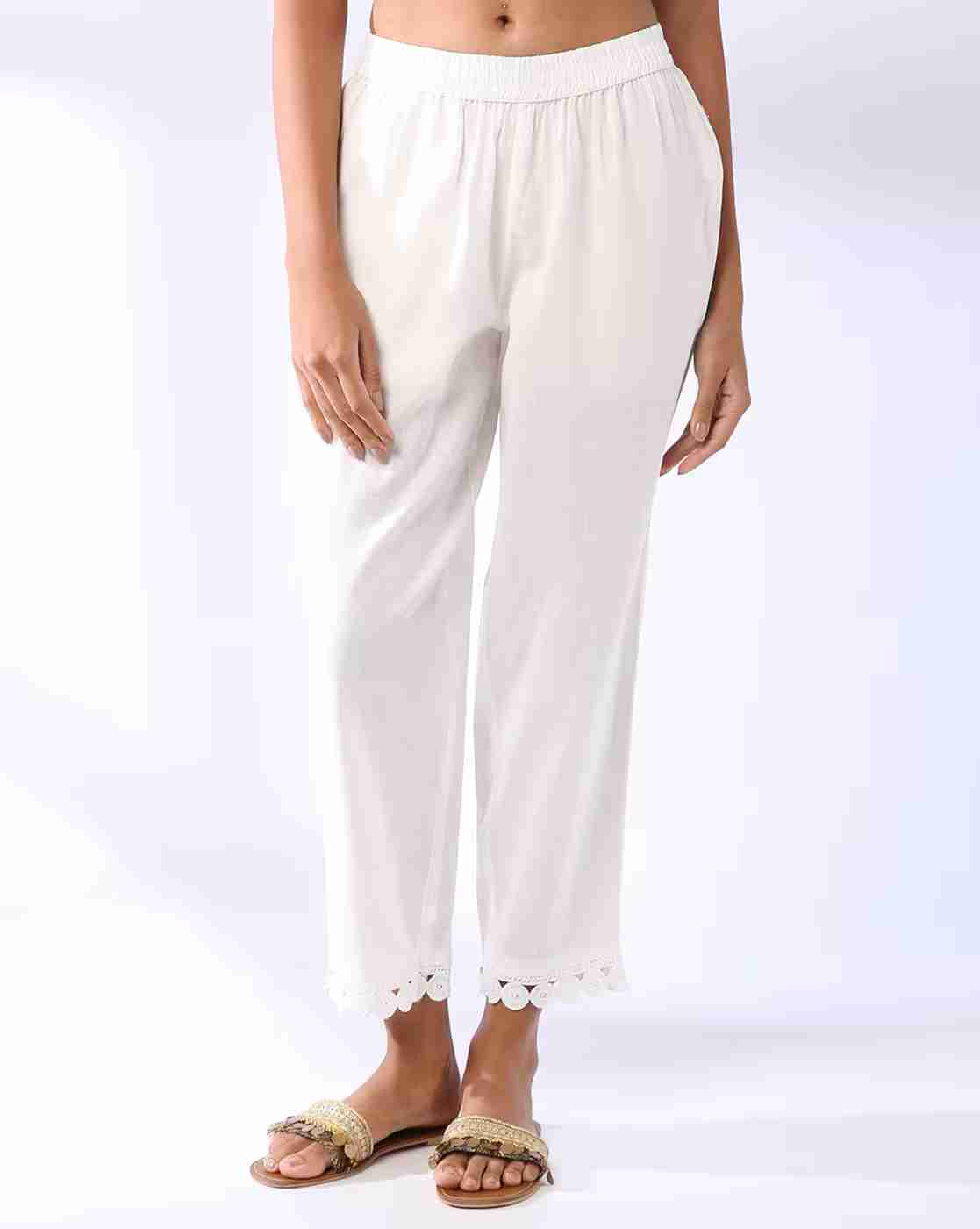 AVAASA MIX N' MATCH | Women Straight Pants with Insert Pockets|0