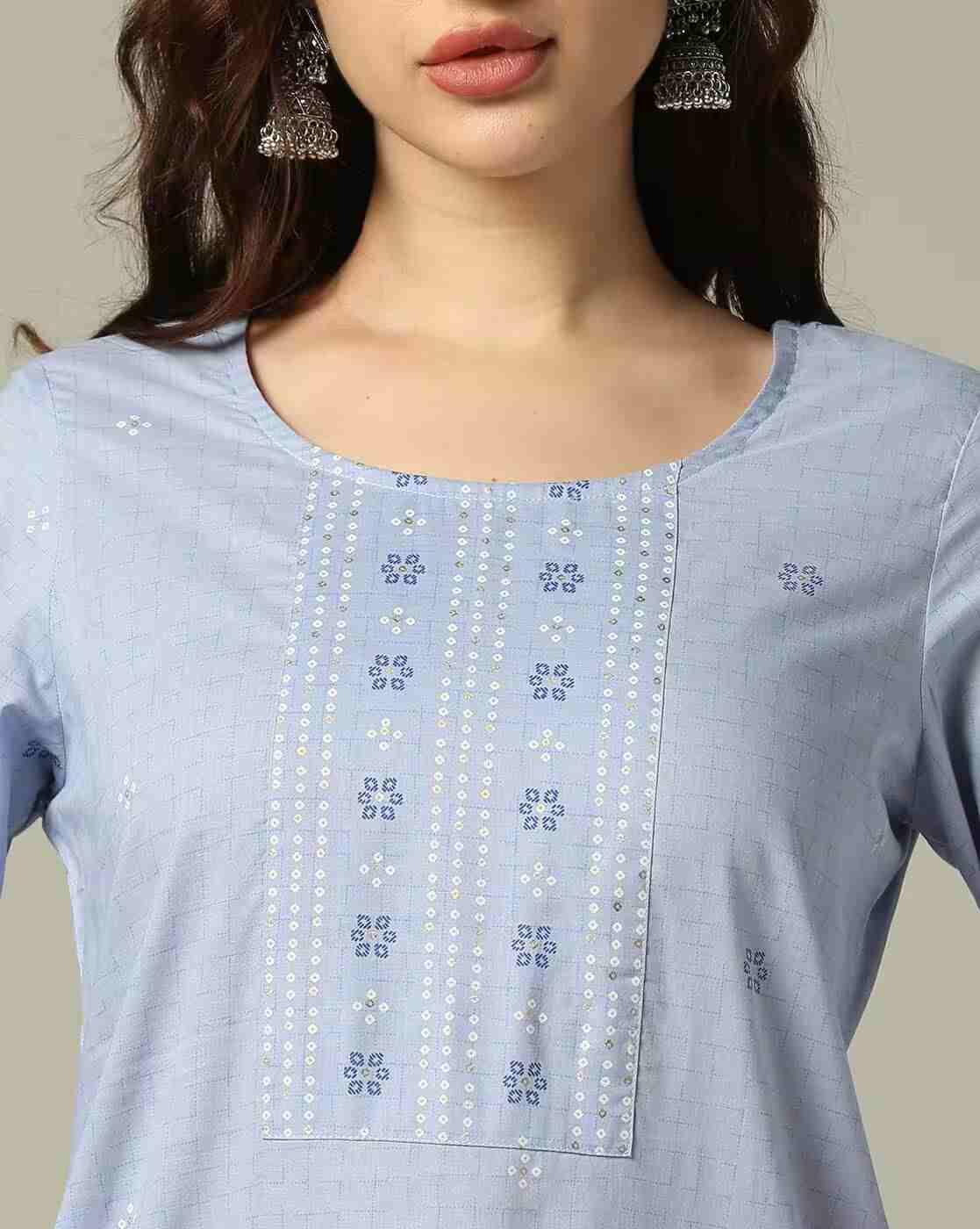 AVAASA MIX N' MATCH | Women Geometric Print Straight Kurta|3