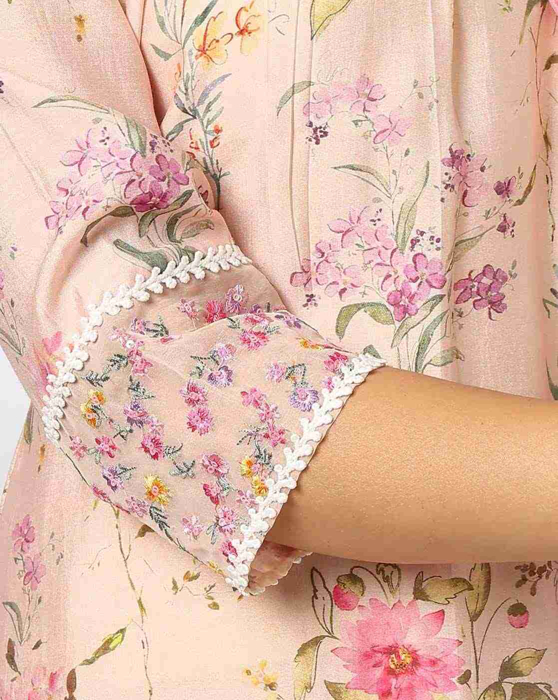 AVAASA MIX N' MATCH | Women Floral Print A-Line Kurta|4