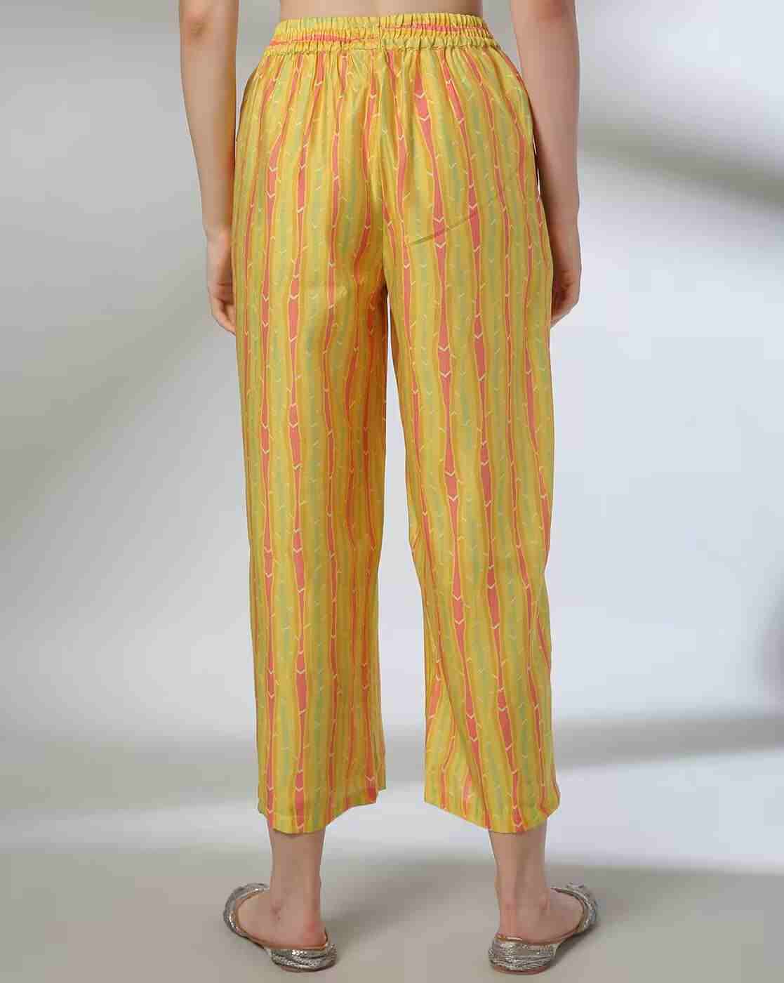 AVAASA MIX N' MATCH | Women Striped Pants|2