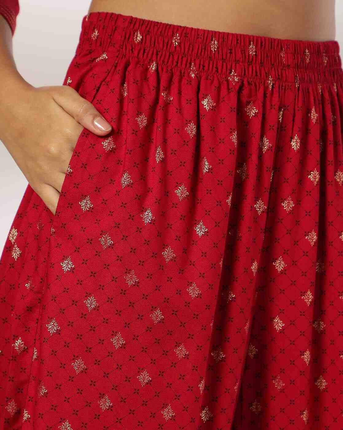 AVAASA MIX N' MATCH | Women Floral Print Straight Kurta & Pants Set|4