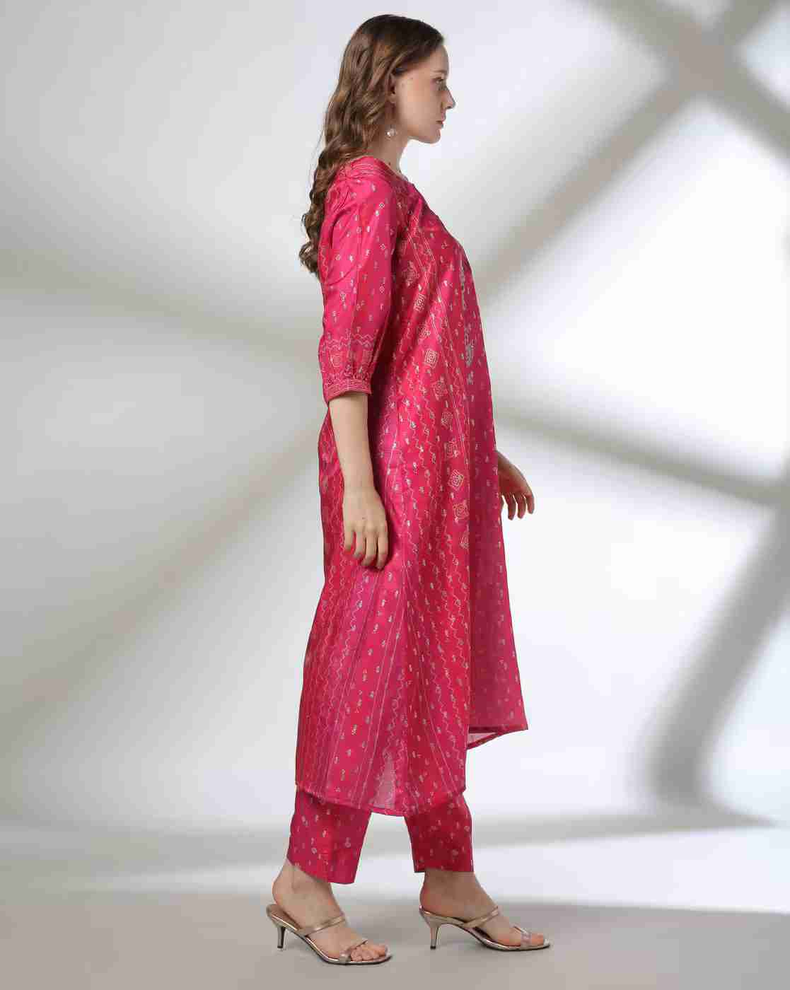 AVAASA MIX N' MATCH | Women Printed A-Line Kurta|1
