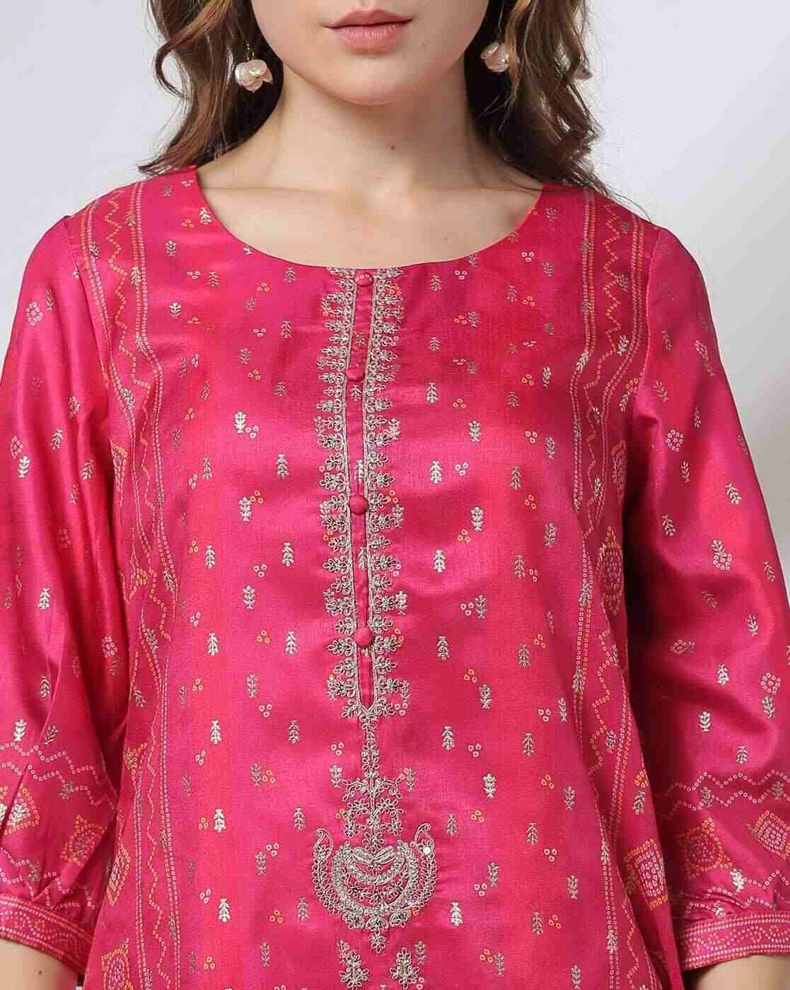 AVAASA MIX N' MATCH | Women Printed A-Line Kurta|3