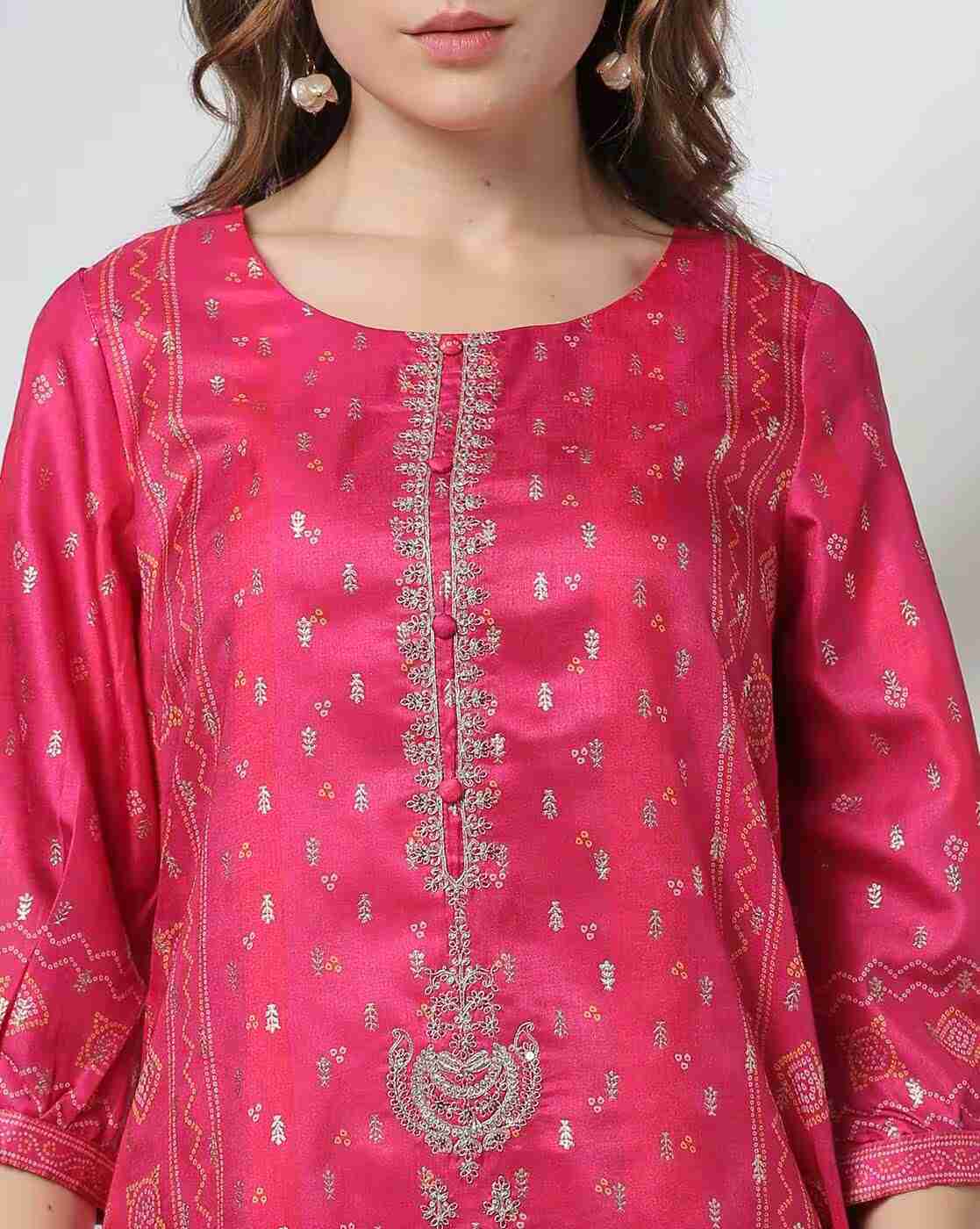 AVAASA MIX N' MATCH | Women Printed A-Line Kurta|3