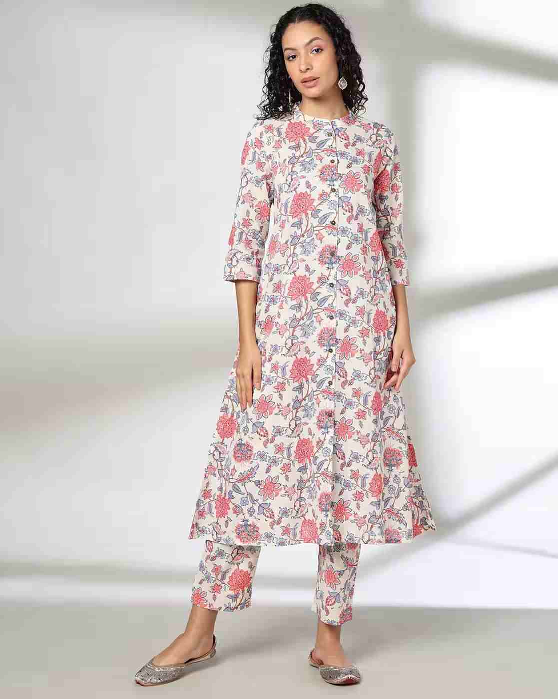 AVAASA MIX N' MATCH | Women Printed Straight Kurta Suit Set|3