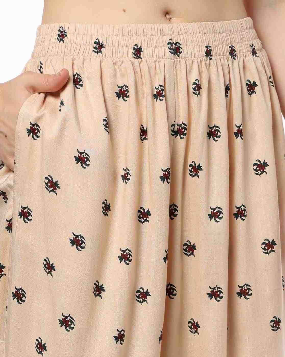 AVAASA MIX N' MATCH | Women Floral Print A-Line Kurta & Salwar Set|5