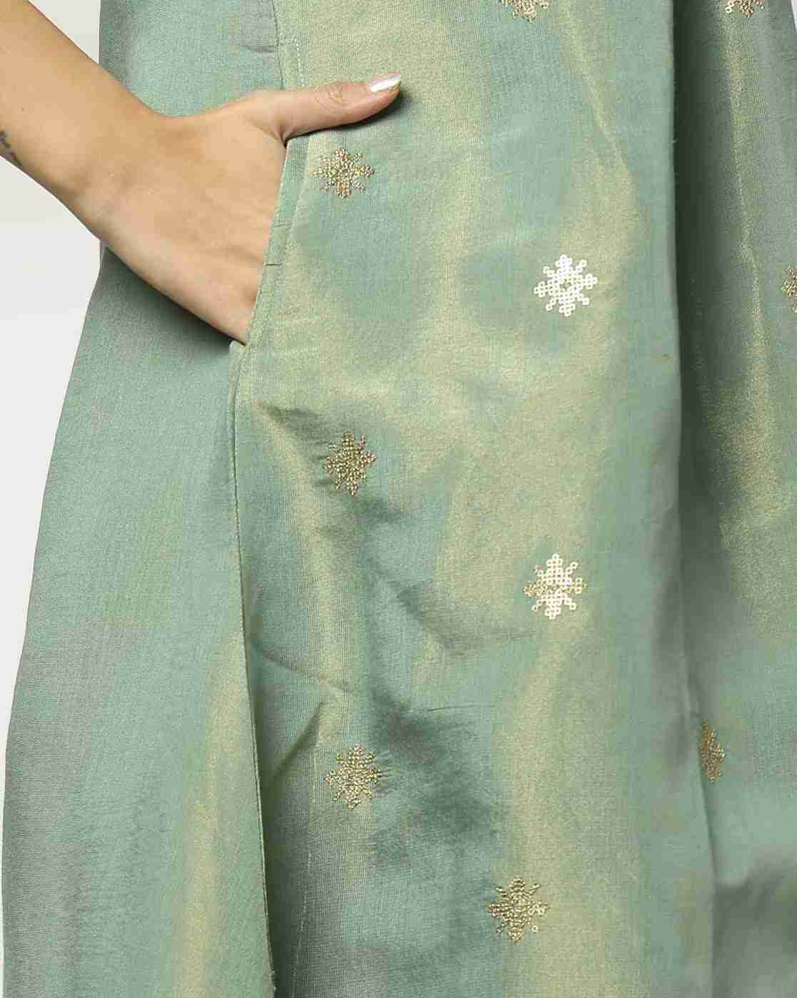 AVAASA MIX N' MATCH | Women Embellished High-Low A-Line Kurta|4