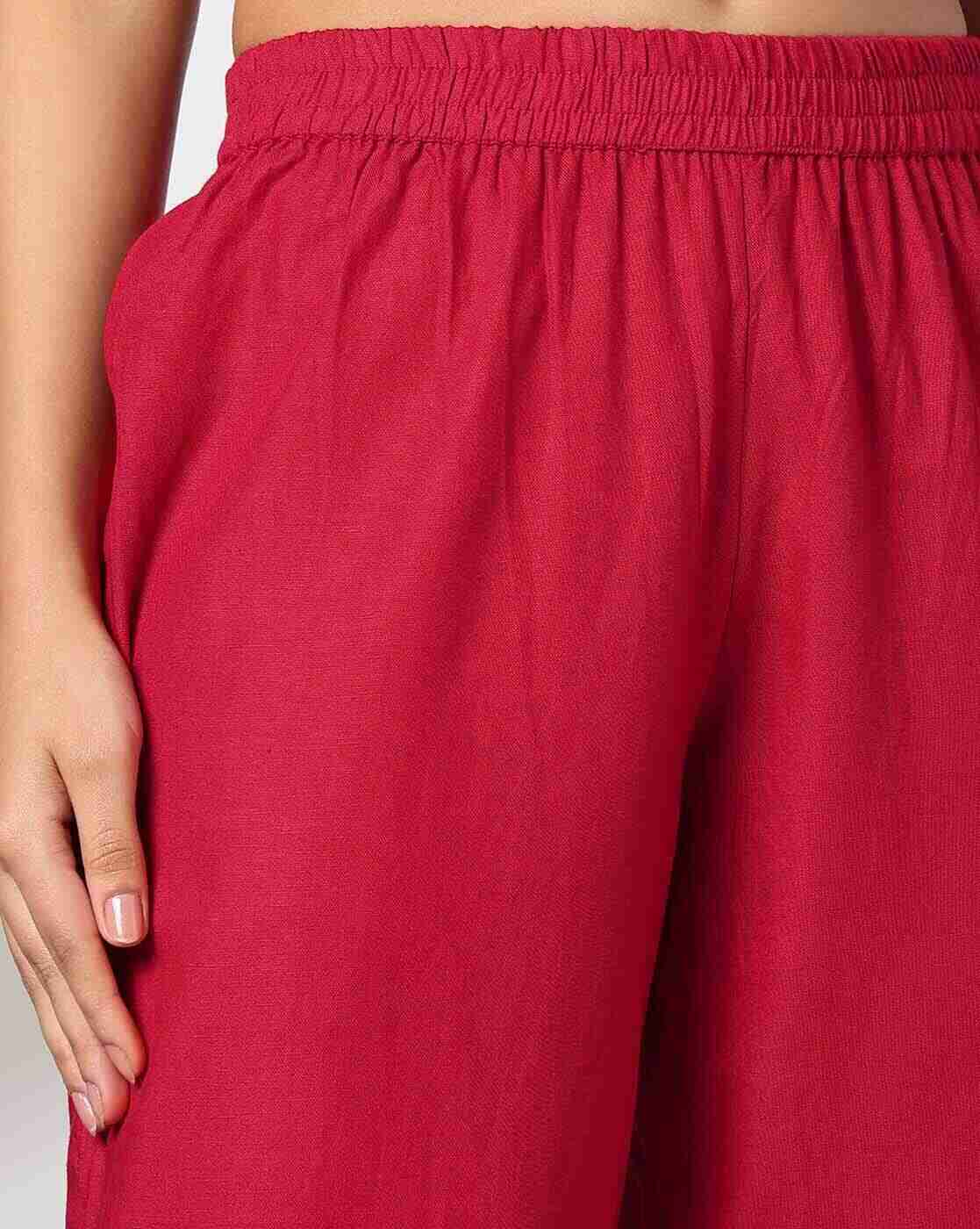 AVAASA MIX N' MATCH | Women Regular Fit Flat-Front Cropped Palazzos|3