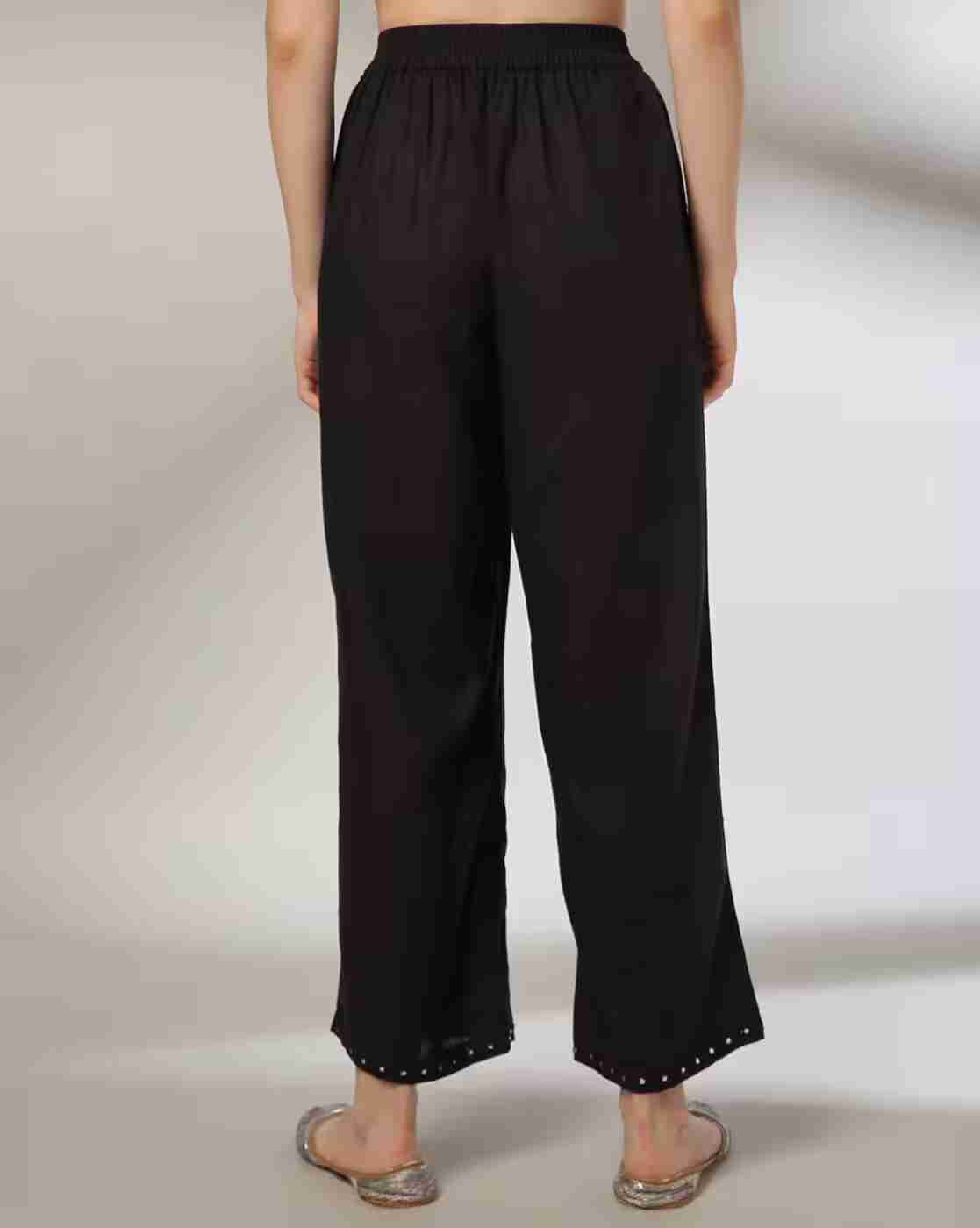 AVAASA MIX N' MATCH | Women Mirror Embellished Pants|2