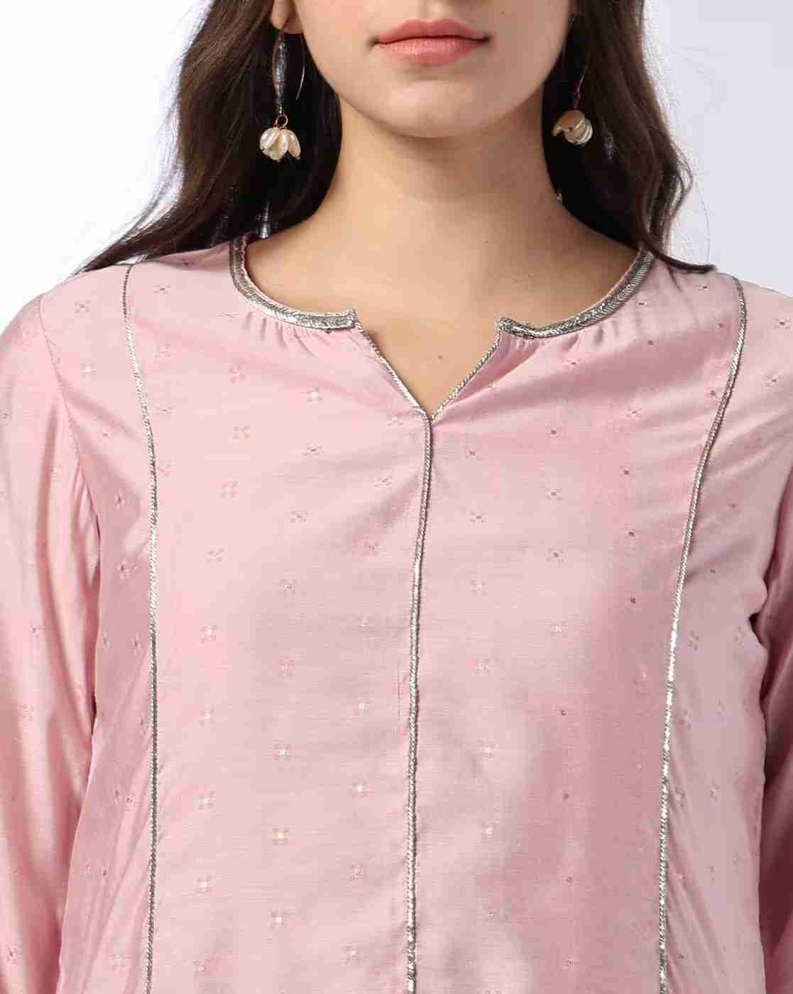 AVAASA MIX N' MATCH | Women Printed A-Line Kurta with Asymmetric Hem|3