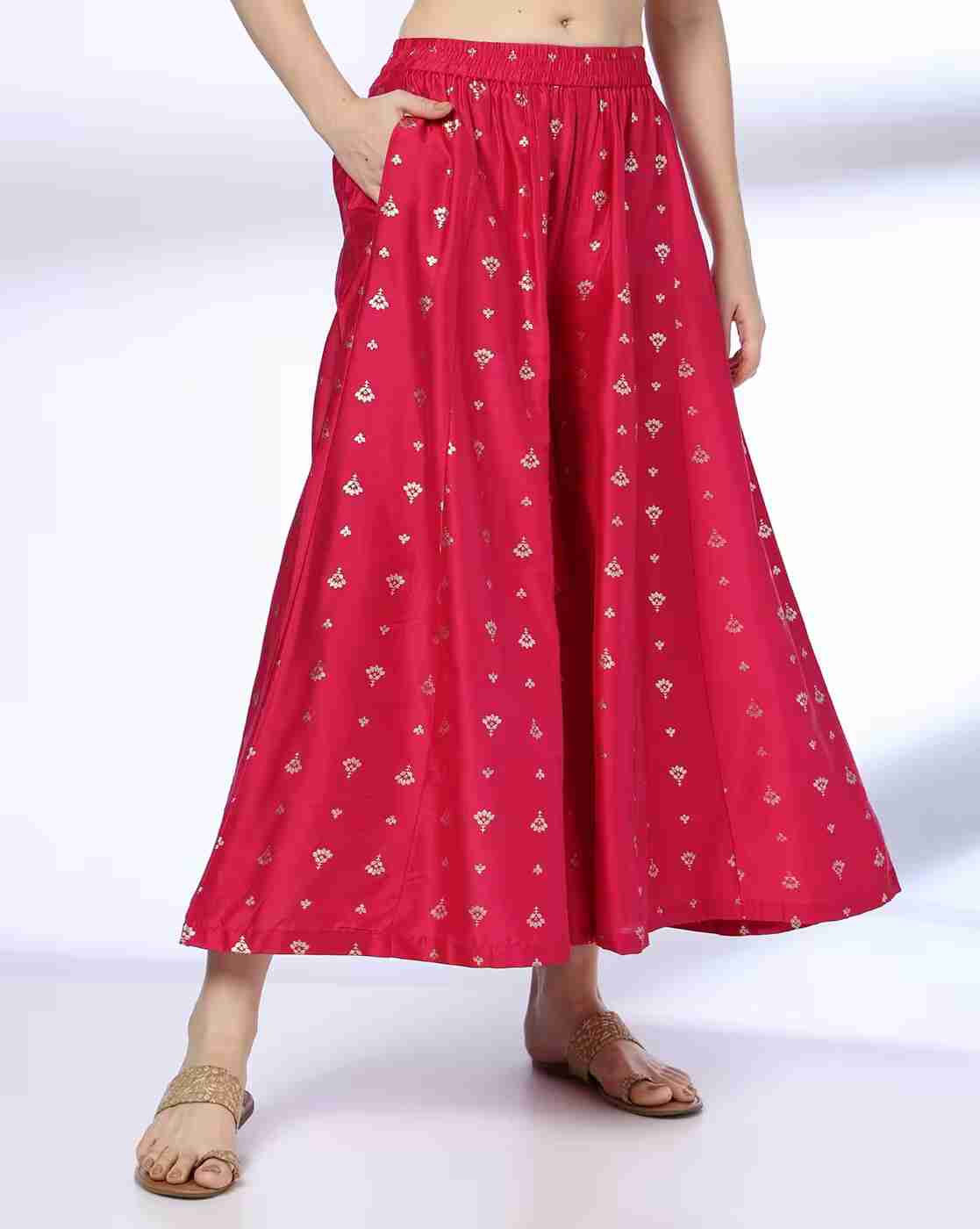 AVAASA MIX N' MATCH | Women Floral Print Palazzos|0