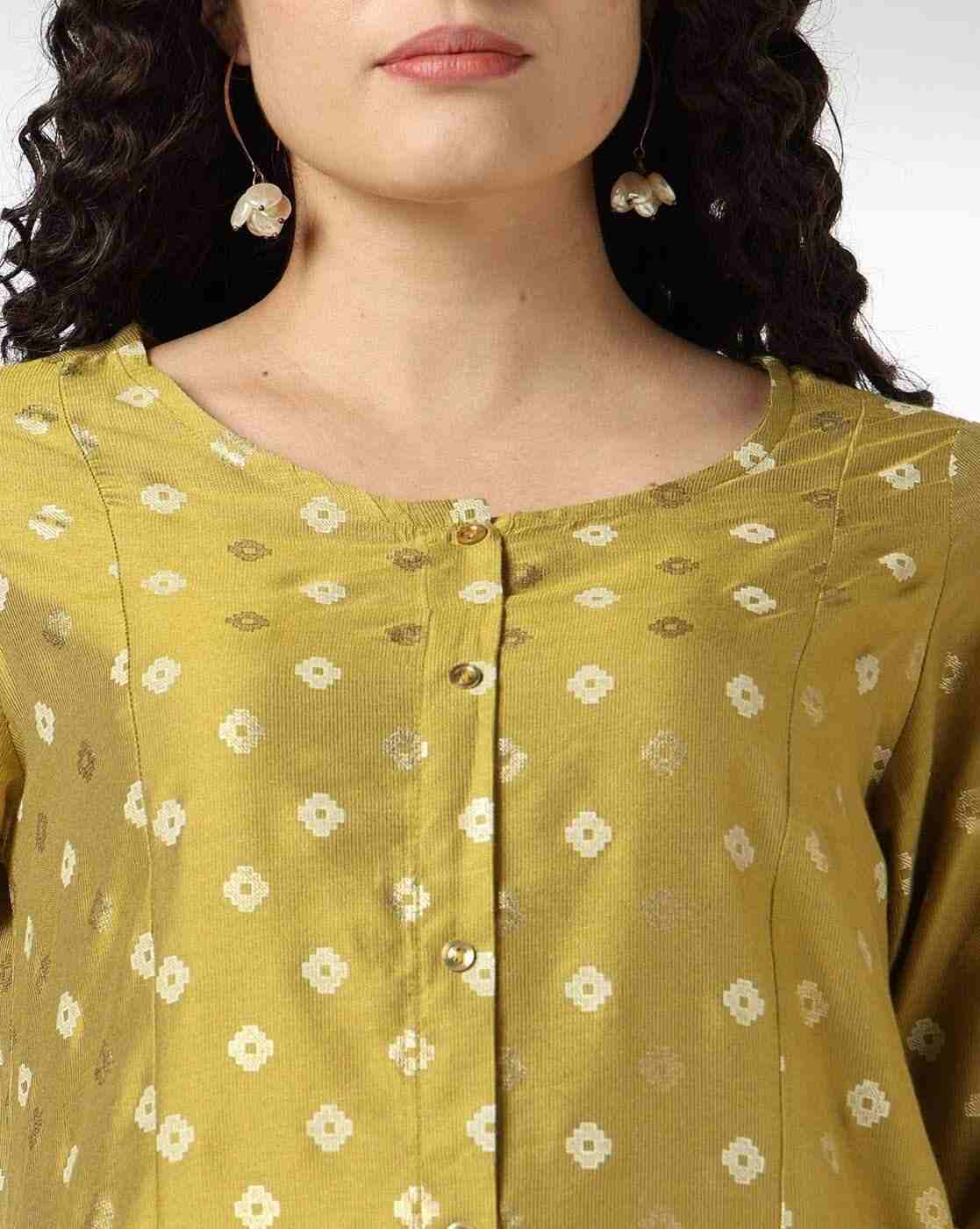 AVAASA MIX N' MATCH | Women Geometric Print Straight Kurta|3