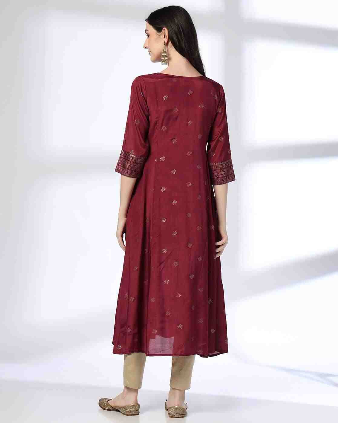 AVAASA MIX N' MATCH | Women Printed Flared Kurta|2