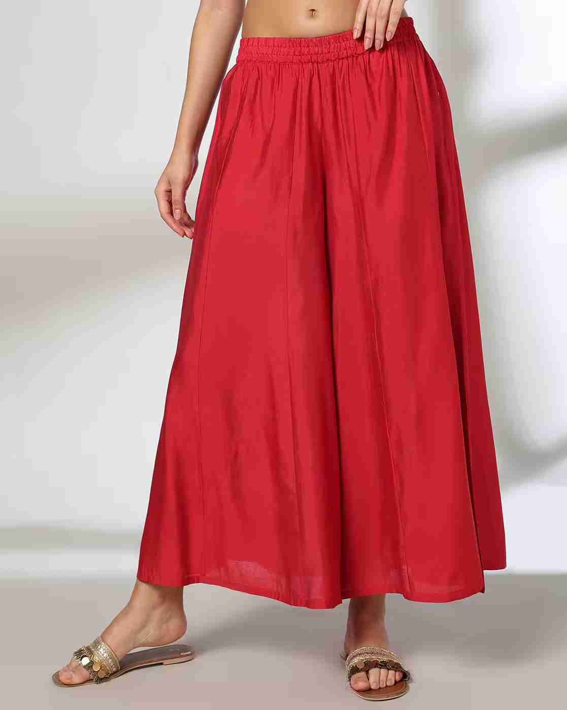 AVAASA MIX N' MATCH | Women Flared Palazzo Pants|0