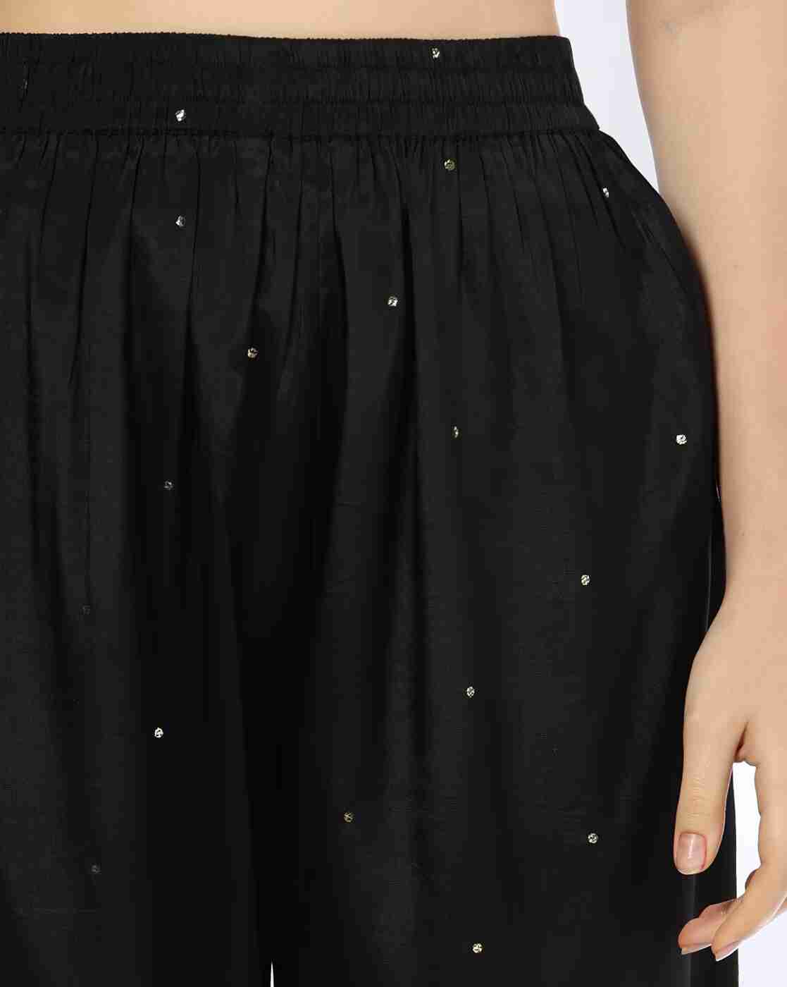 AVAASA MIX N' MATCH | Women Embellished Mid-Rise Pants|3