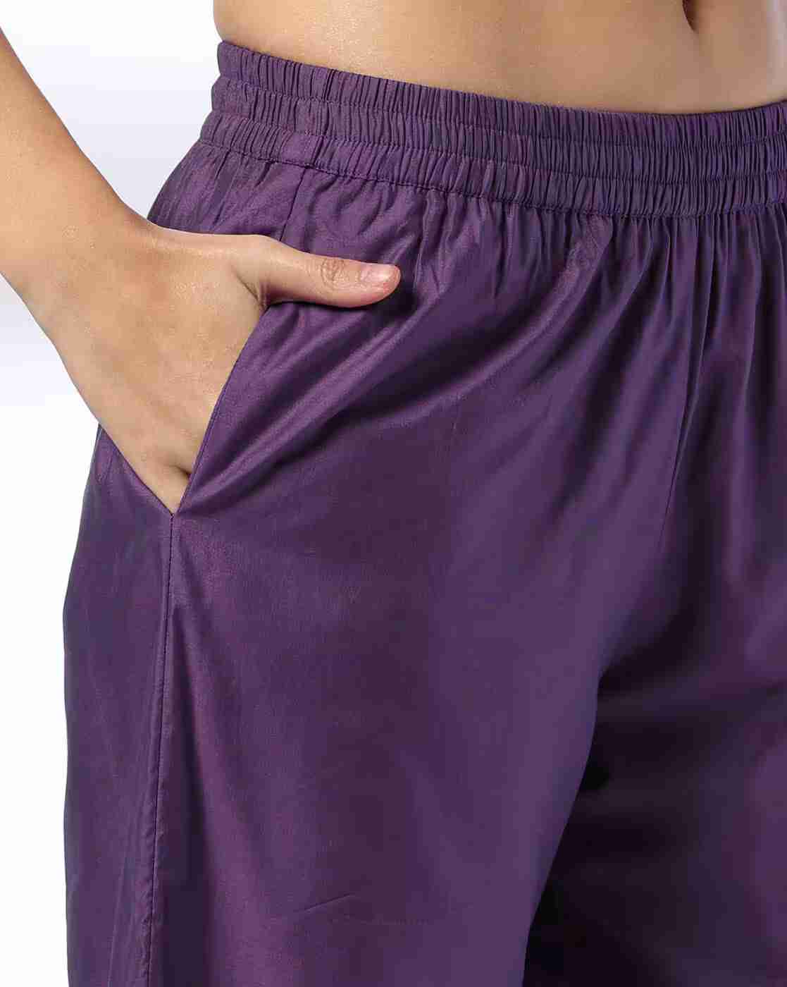 AVAASA MIX N' MATCH | Women Palazzos with Elasticated Waist|3