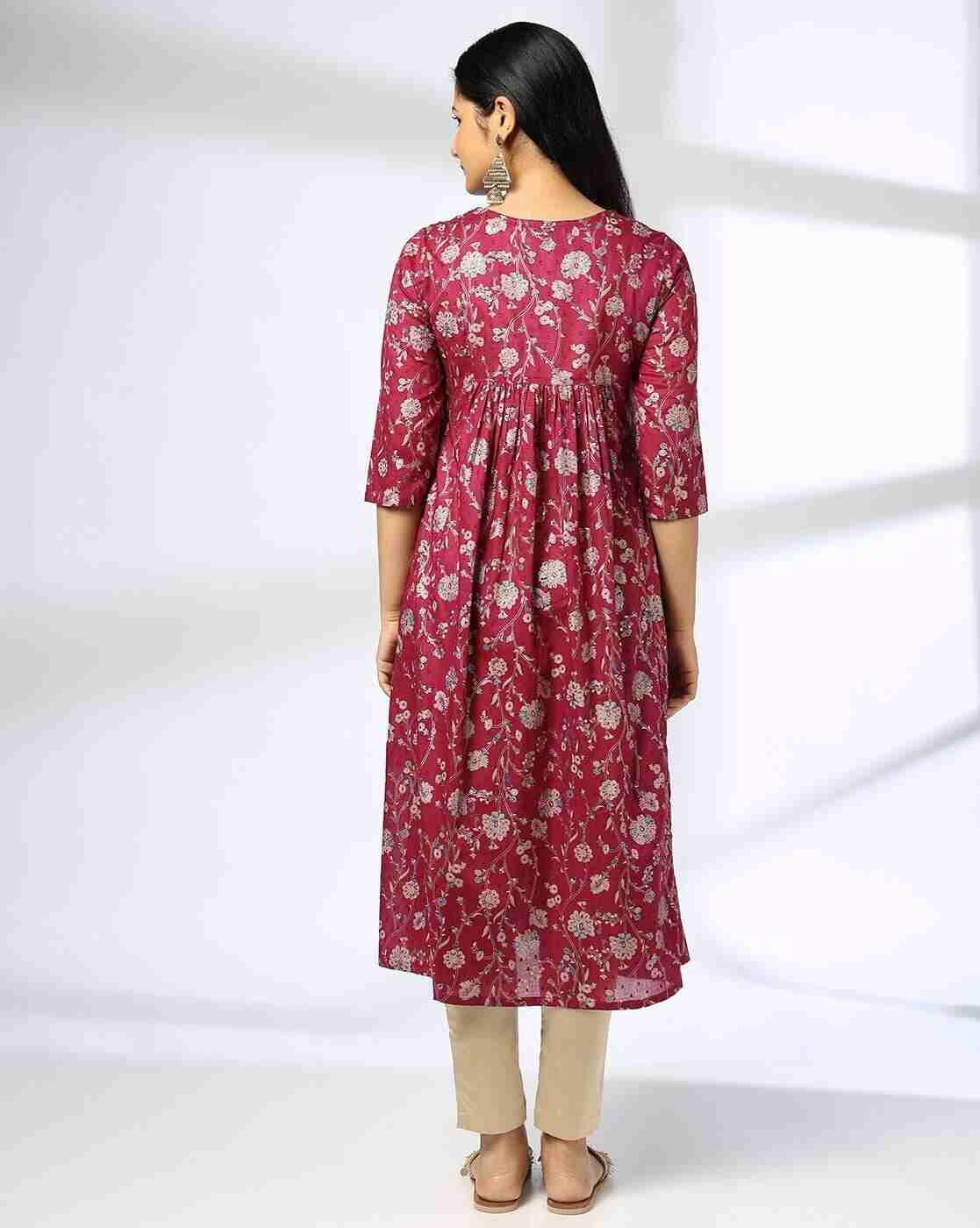 AVAASA MIX N' MATCH | Women Floral Print Fit & Flare Dress|2
